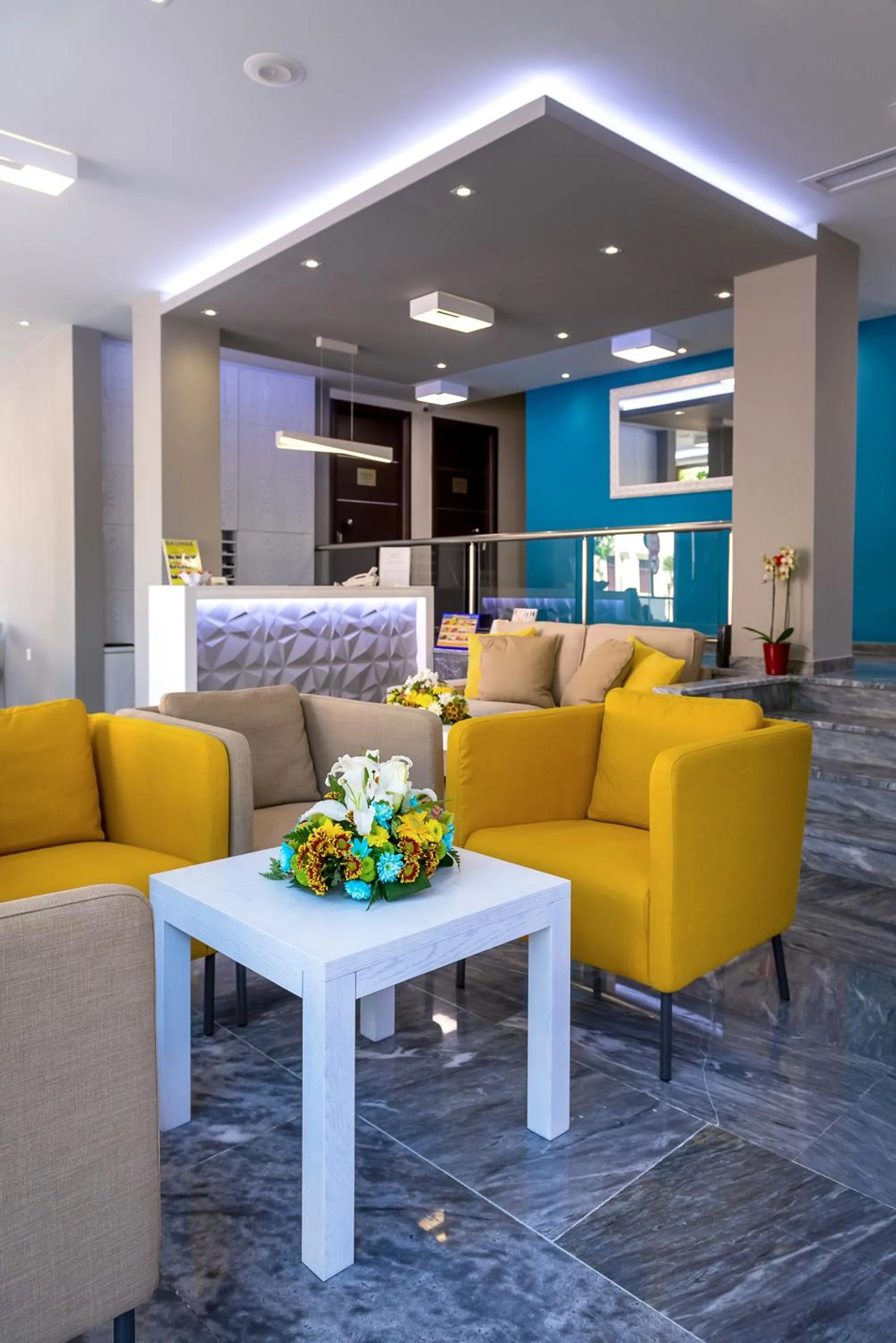 Lobby or reception in Olympia Hotel