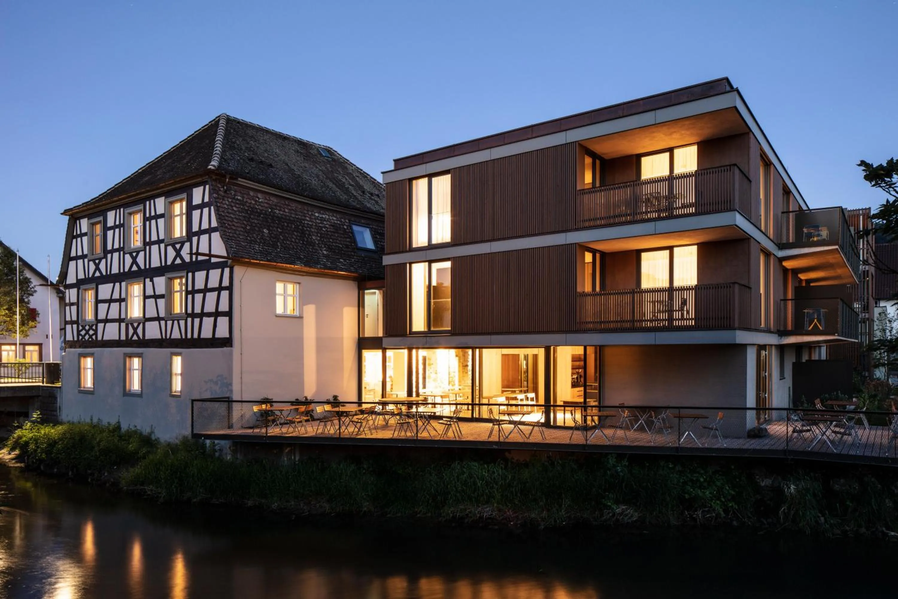 Property building in Sternen Bohlingen Aparthotel