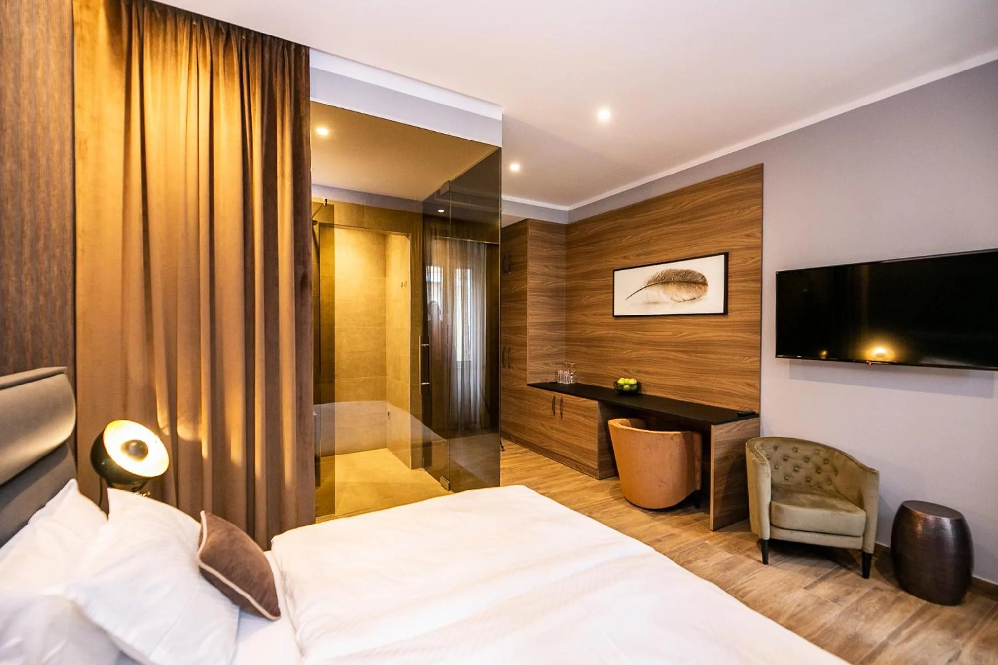 Bed in Teatro Suite & Rooms