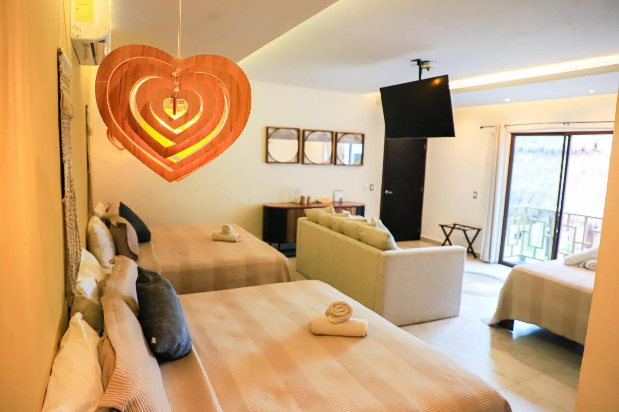 Family, Bed in Hotel Diosa del Agua Bacalar