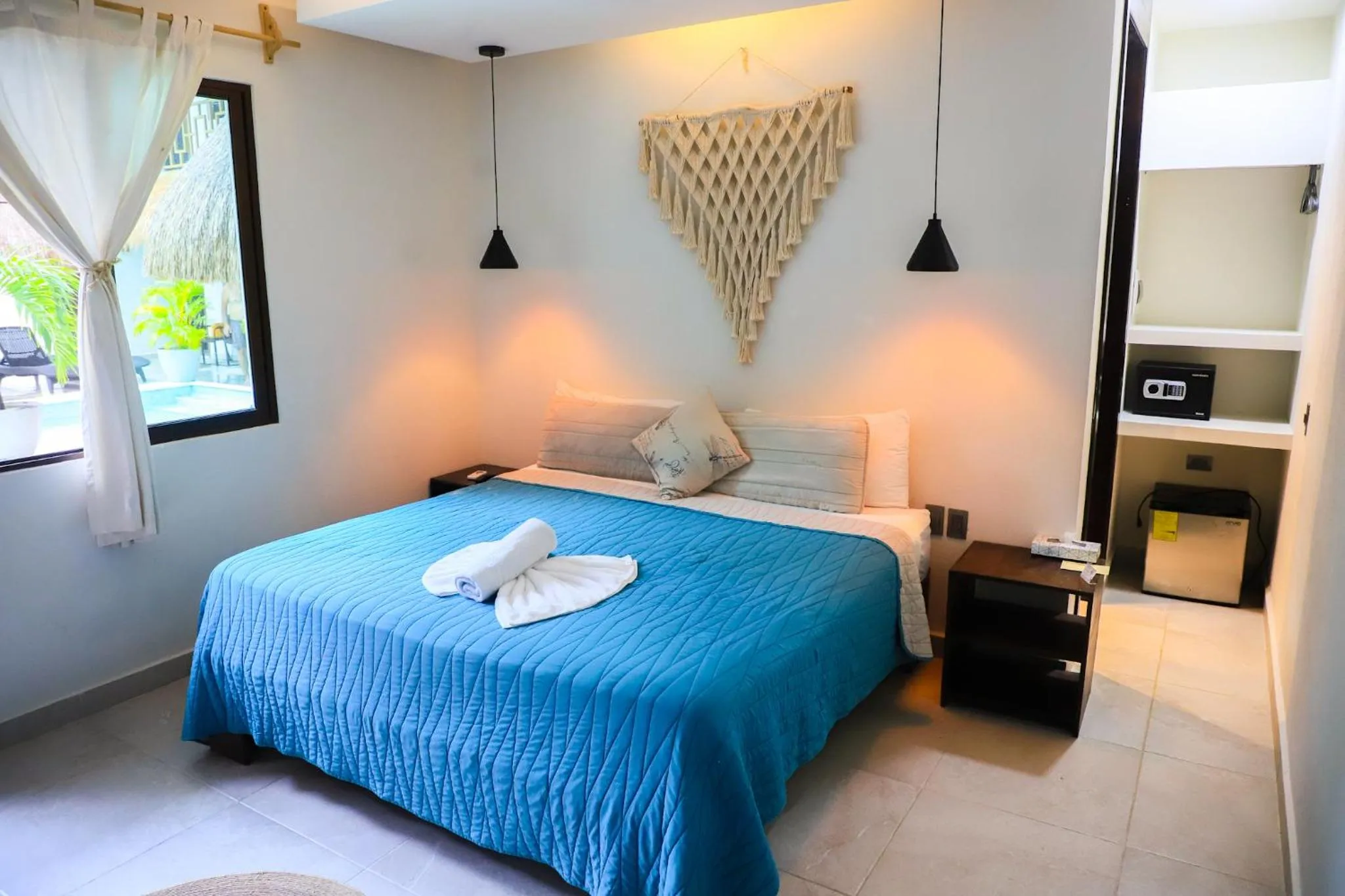 Bed in Hotel Diosa del Agua Bacalar