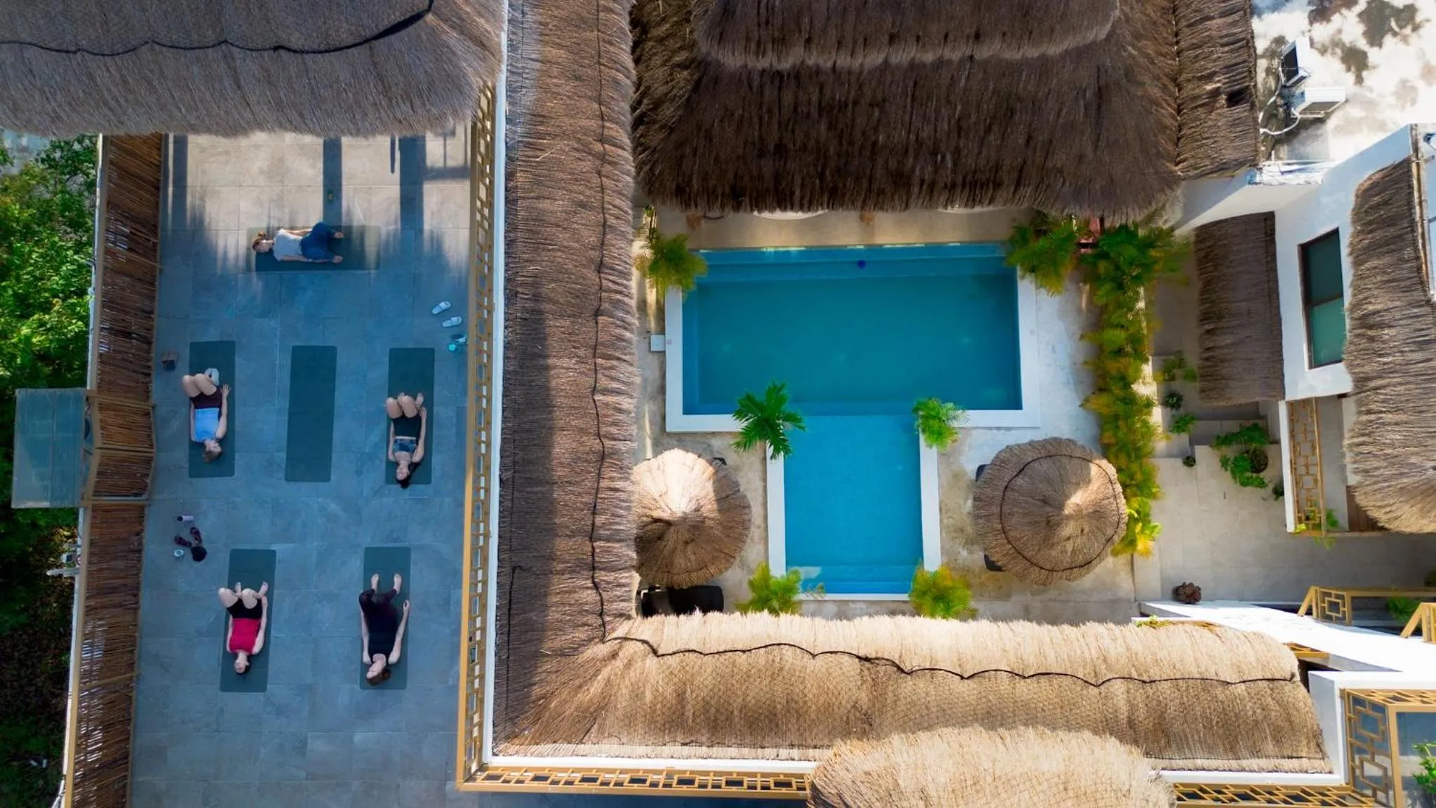 Patio in Hotel Diosa del Agua Bacalar