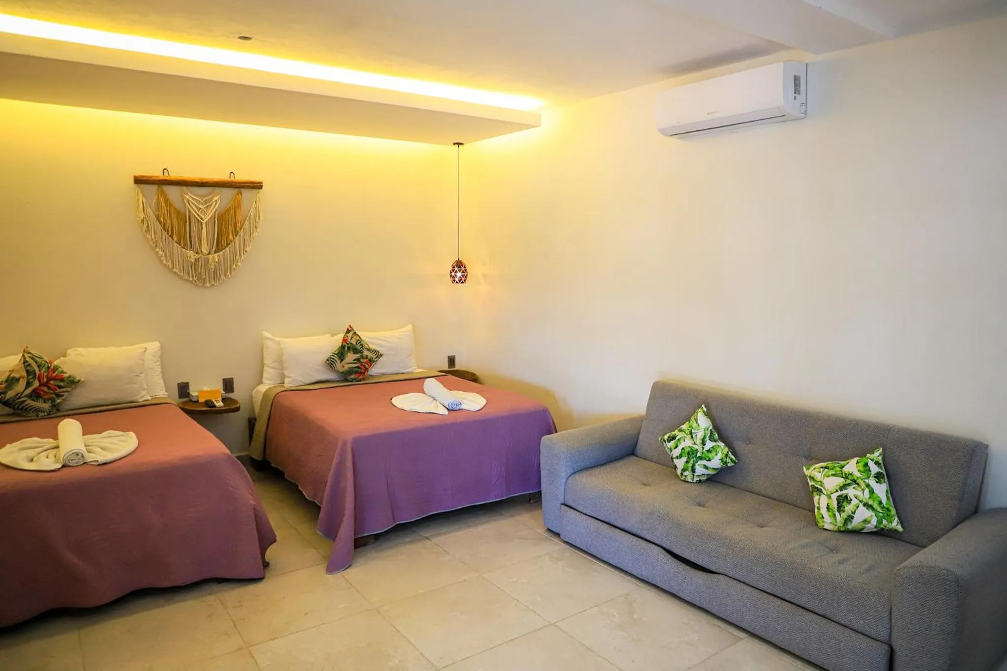 Bed in Hotel Diosa del Agua Bacalar