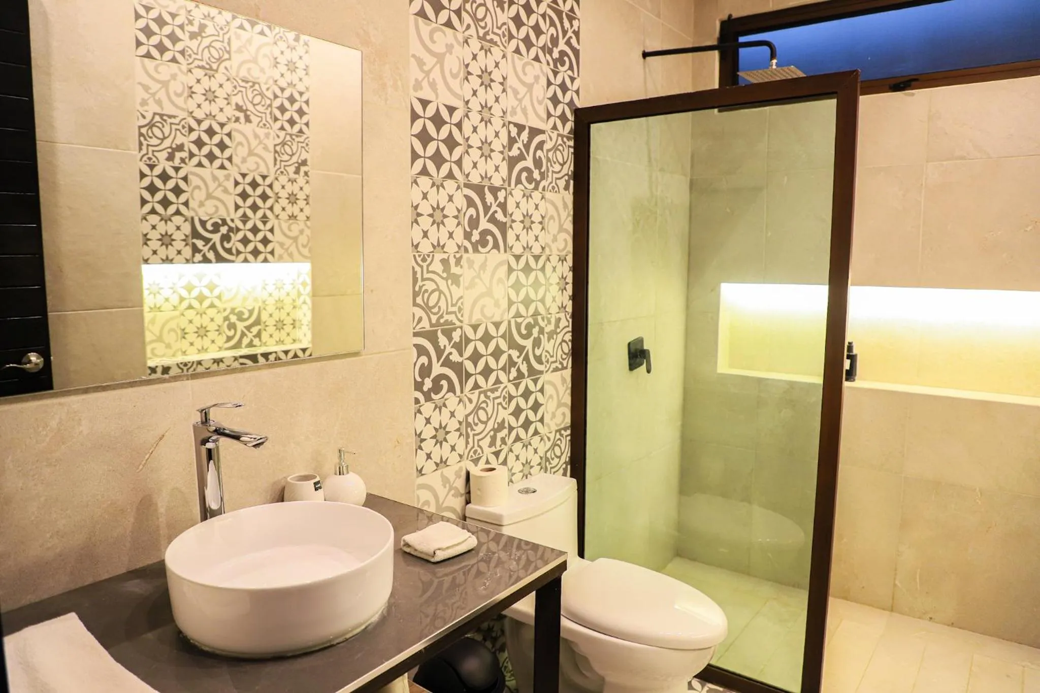 Shower in Hotel Diosa del Agua Bacalar