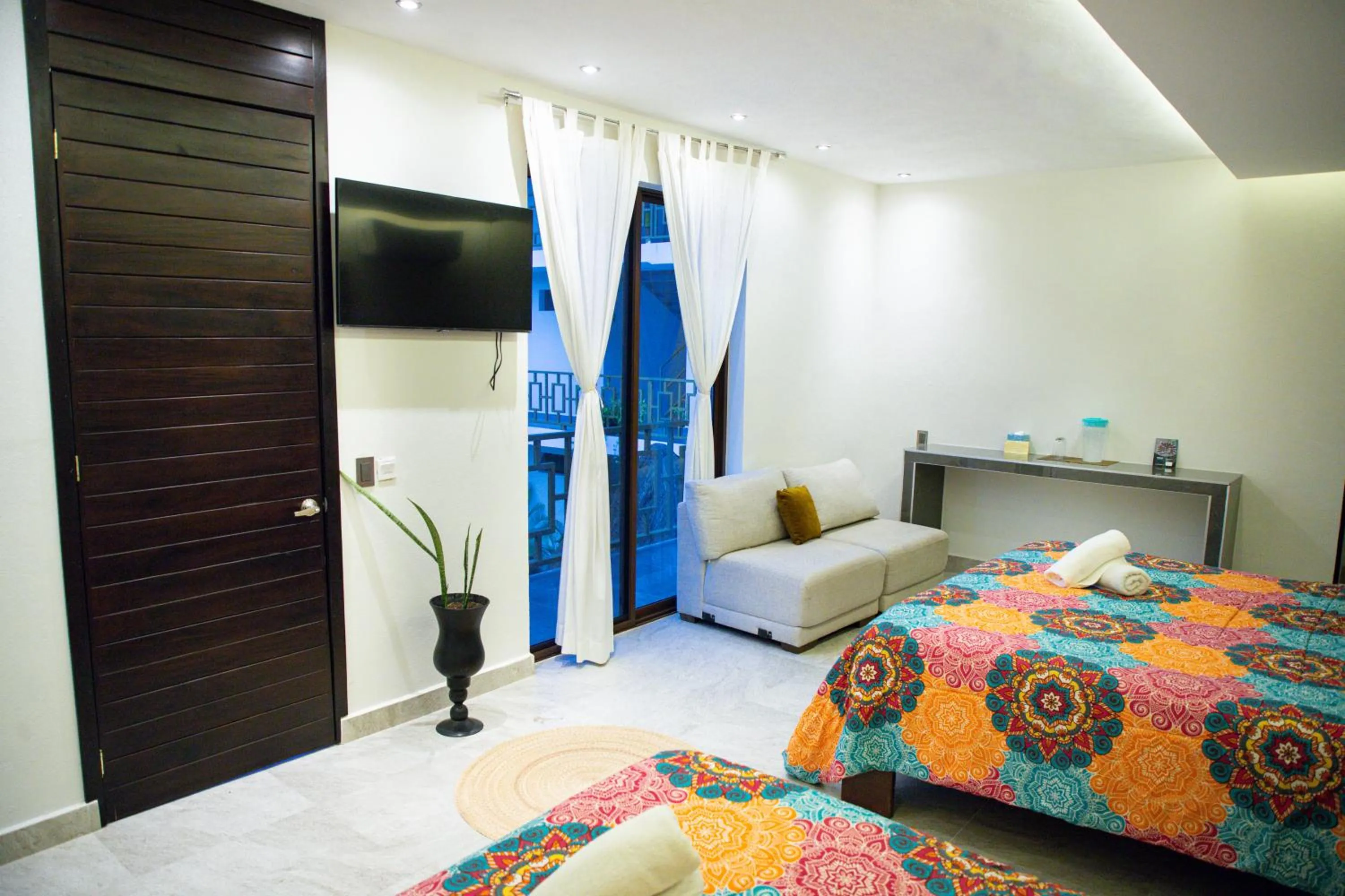 Bed in Hotel Diosa del Agua Bacalar