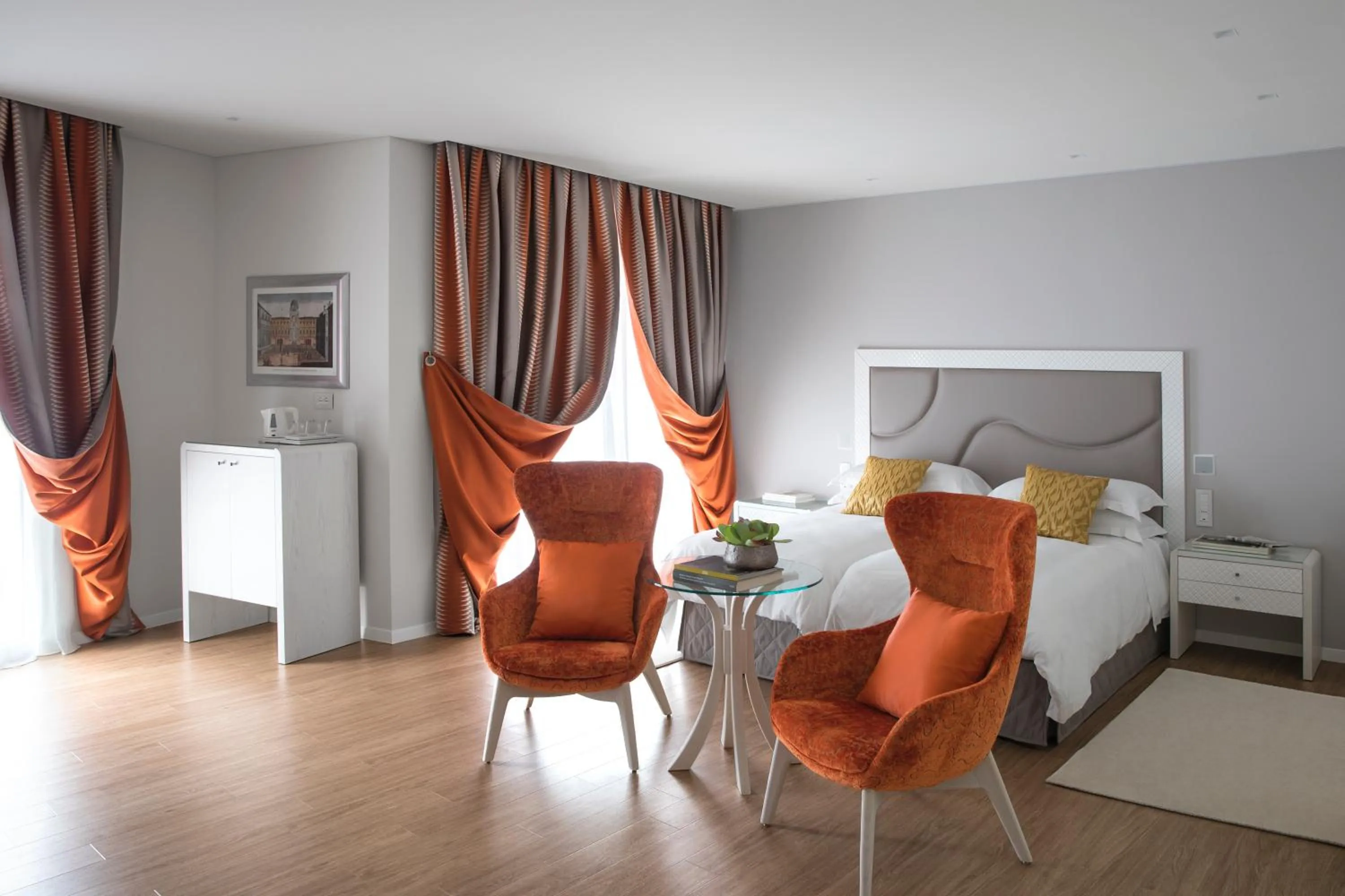 Bedroom, Bed in Grand Hotel Trieste & Victoria