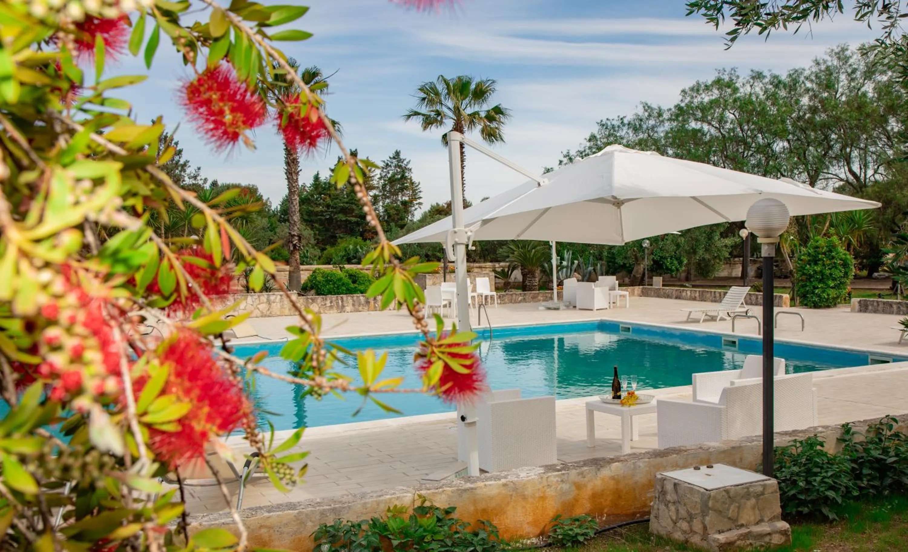 Pool view in Relais d 'Itria