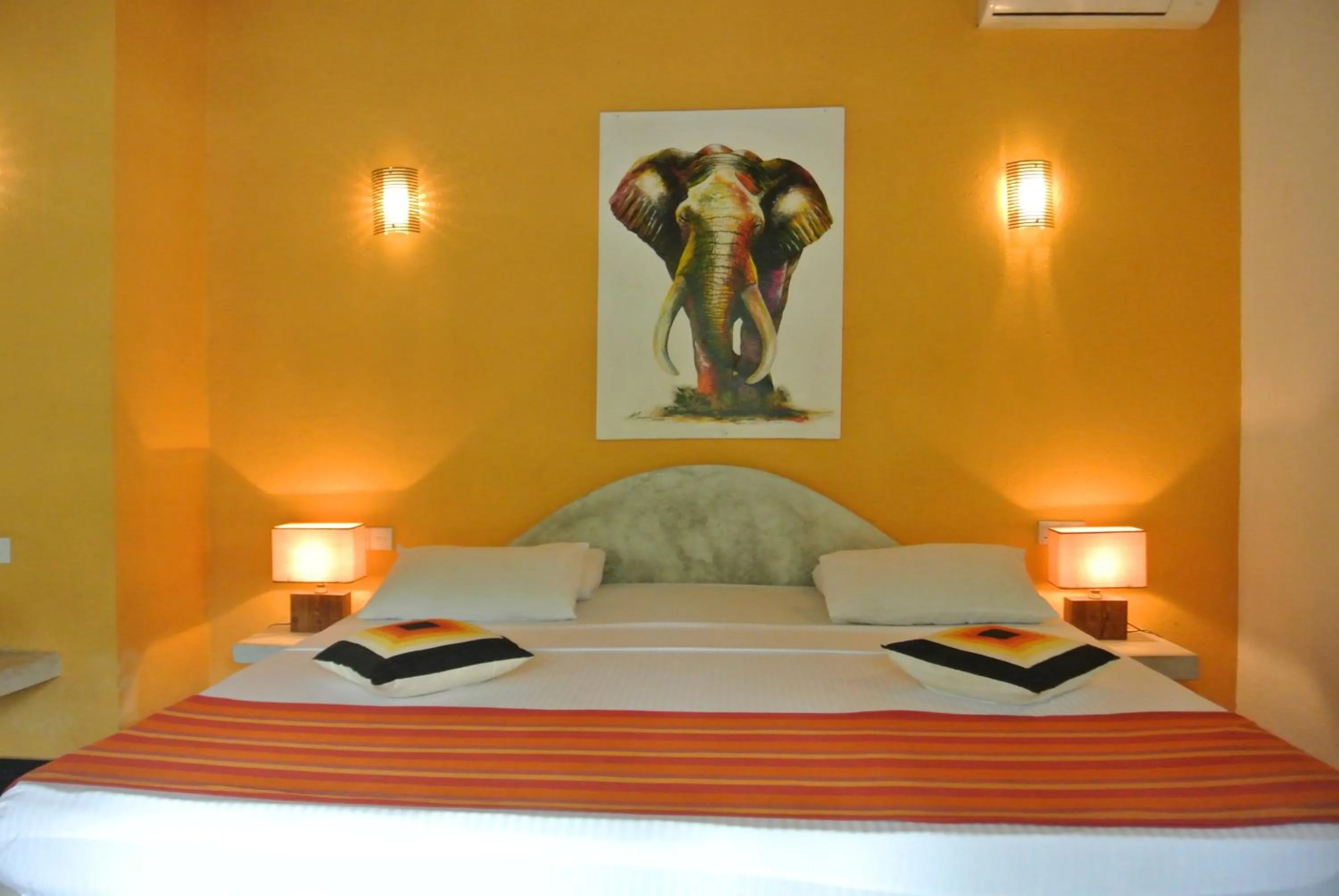 Bed in Hotel Flower Garden