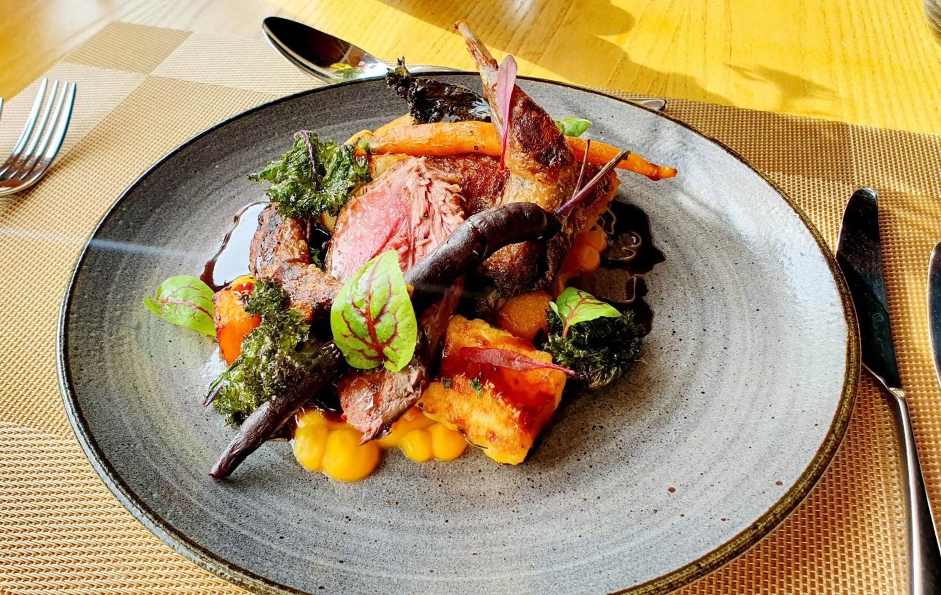 Food in Achray House Restaurant with Rooms