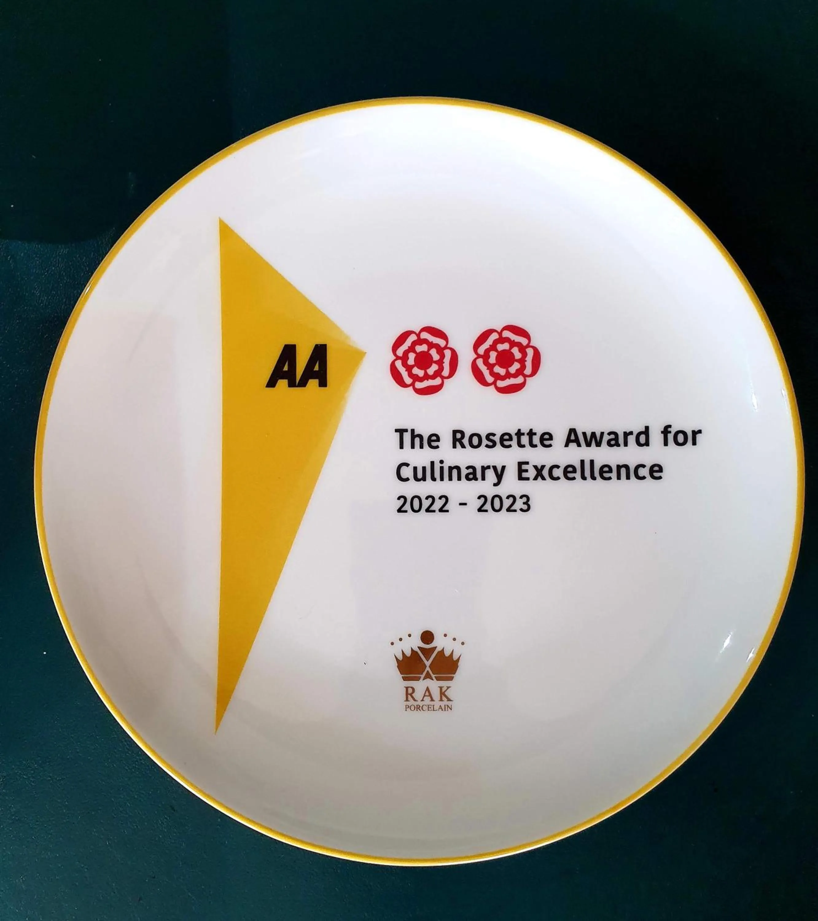 Certificate/Award in Achray House Restaurant with Rooms