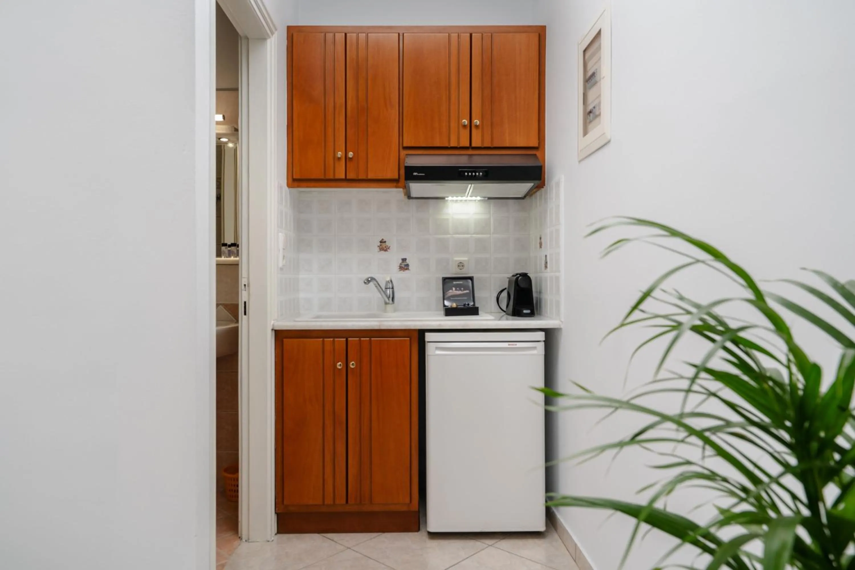 Kitchen or kitchenette in Erato Inn Naxos