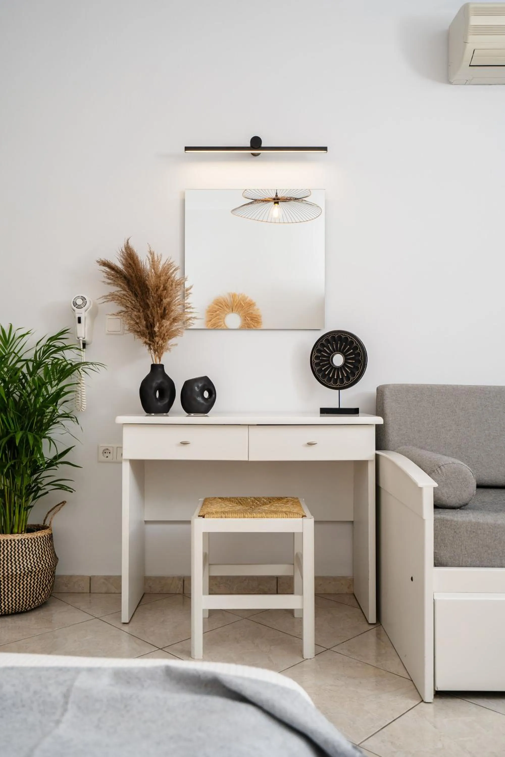 Seating area in Erato Inn Naxos