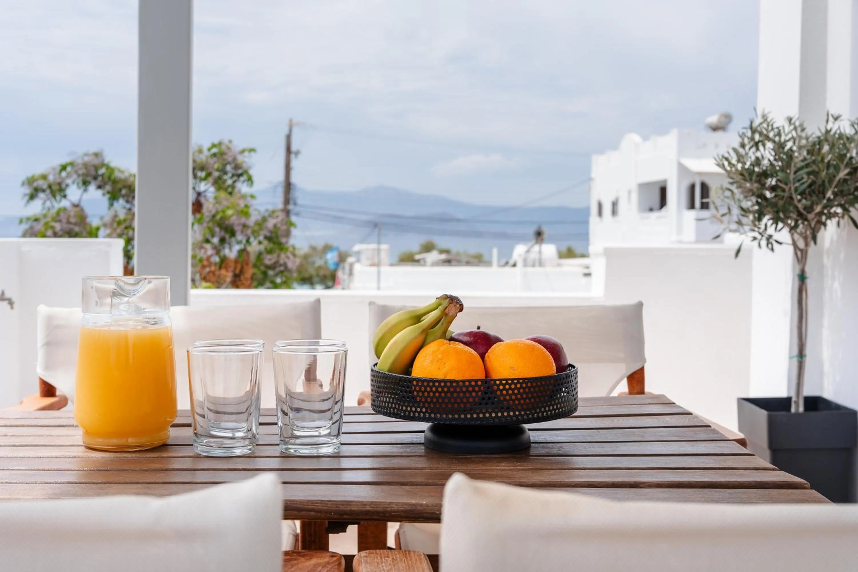 Balcony/Terrace in Erato Inn Naxos