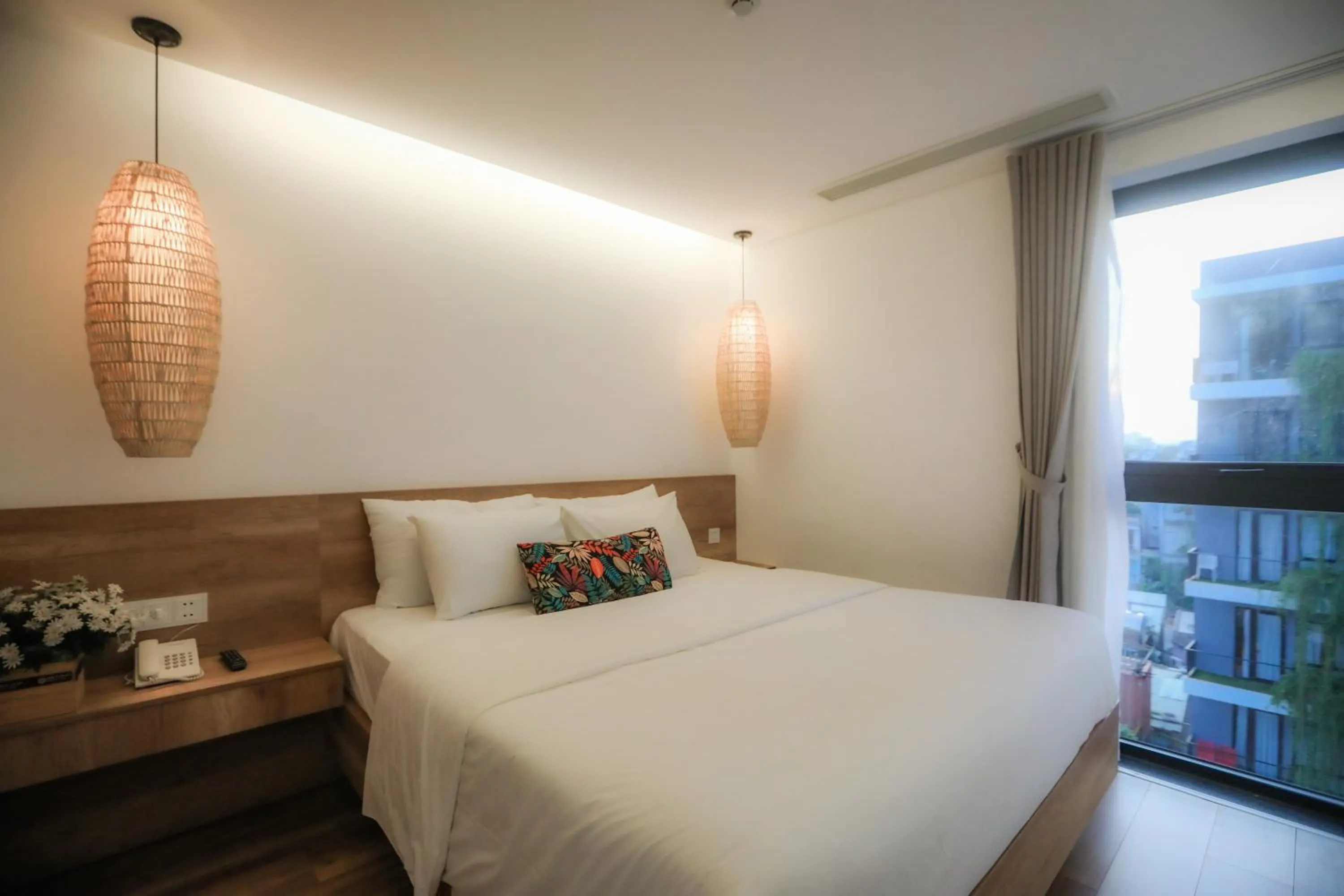 Bed in K House Apartment Danang Beach