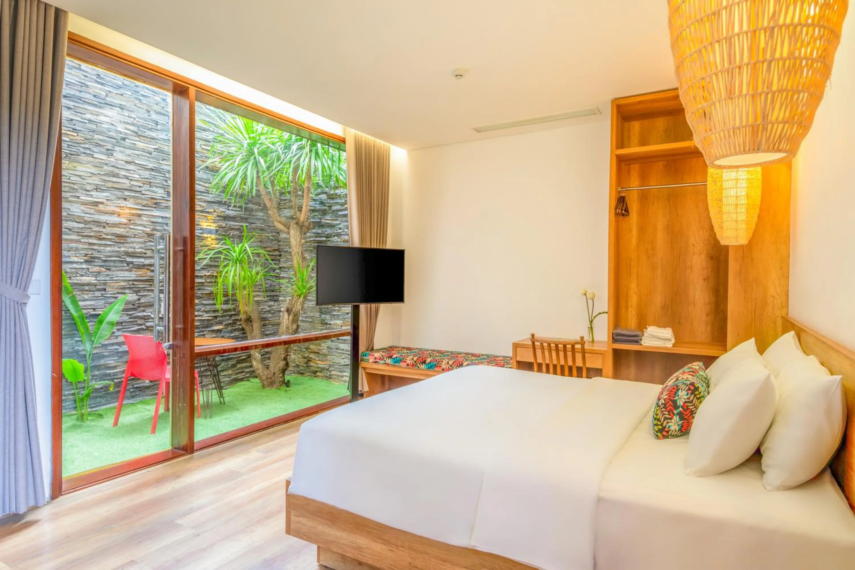 Bed in K House Apartment Danang Beach