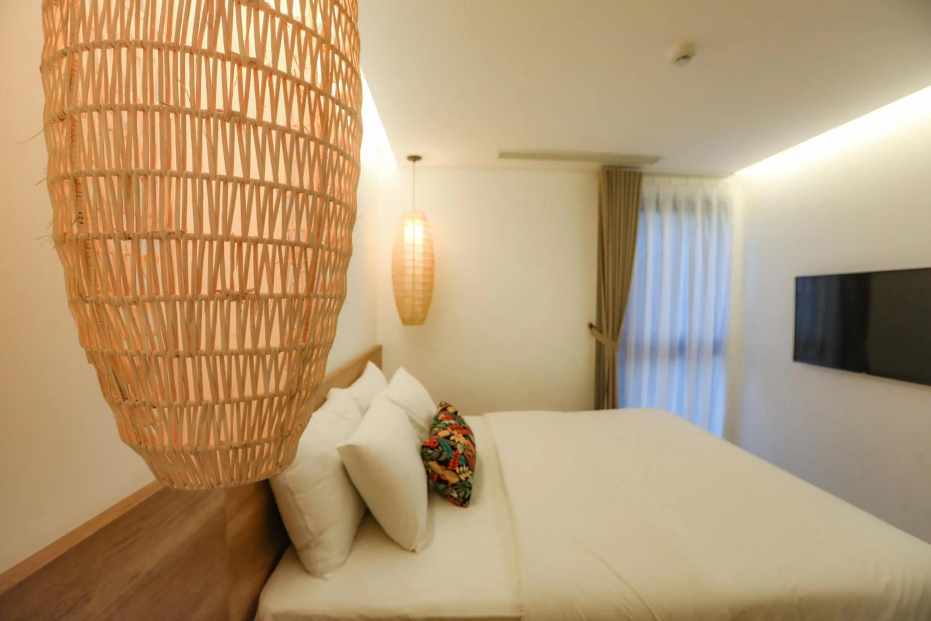 Bed in K House Apartment Danang Beach