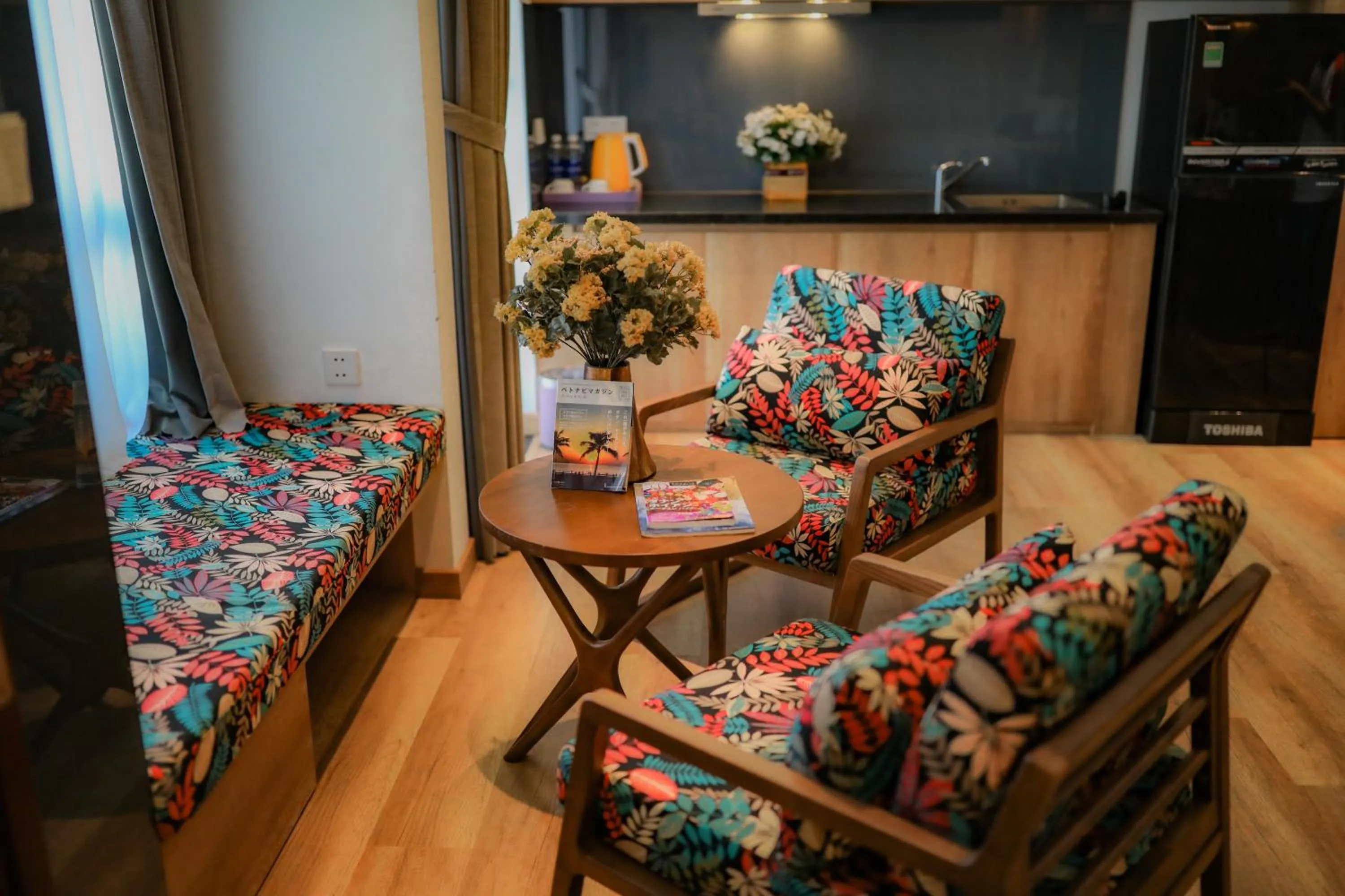 Seating area in K House Apartment Danang Beach