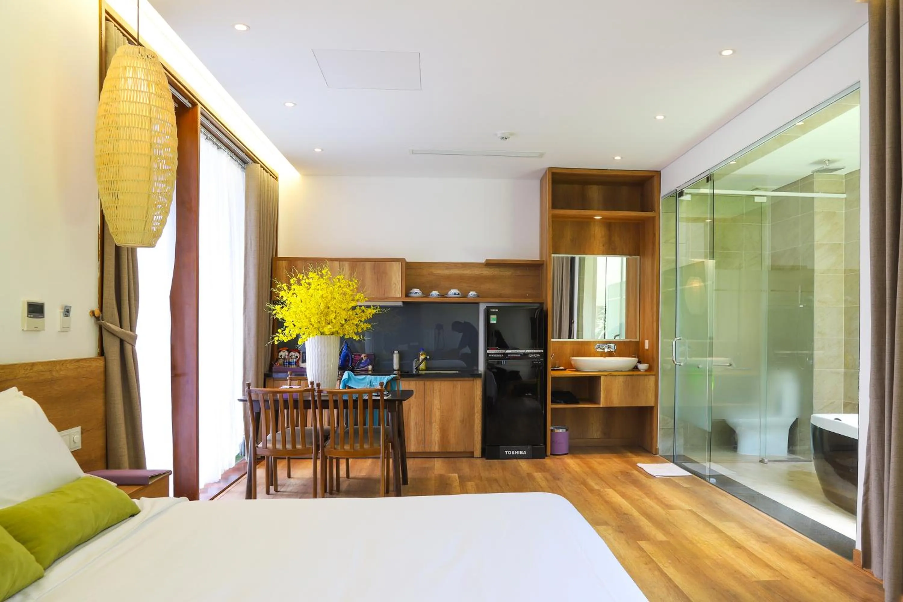 Bedroom, Bed in K House Apartment Danang Beach