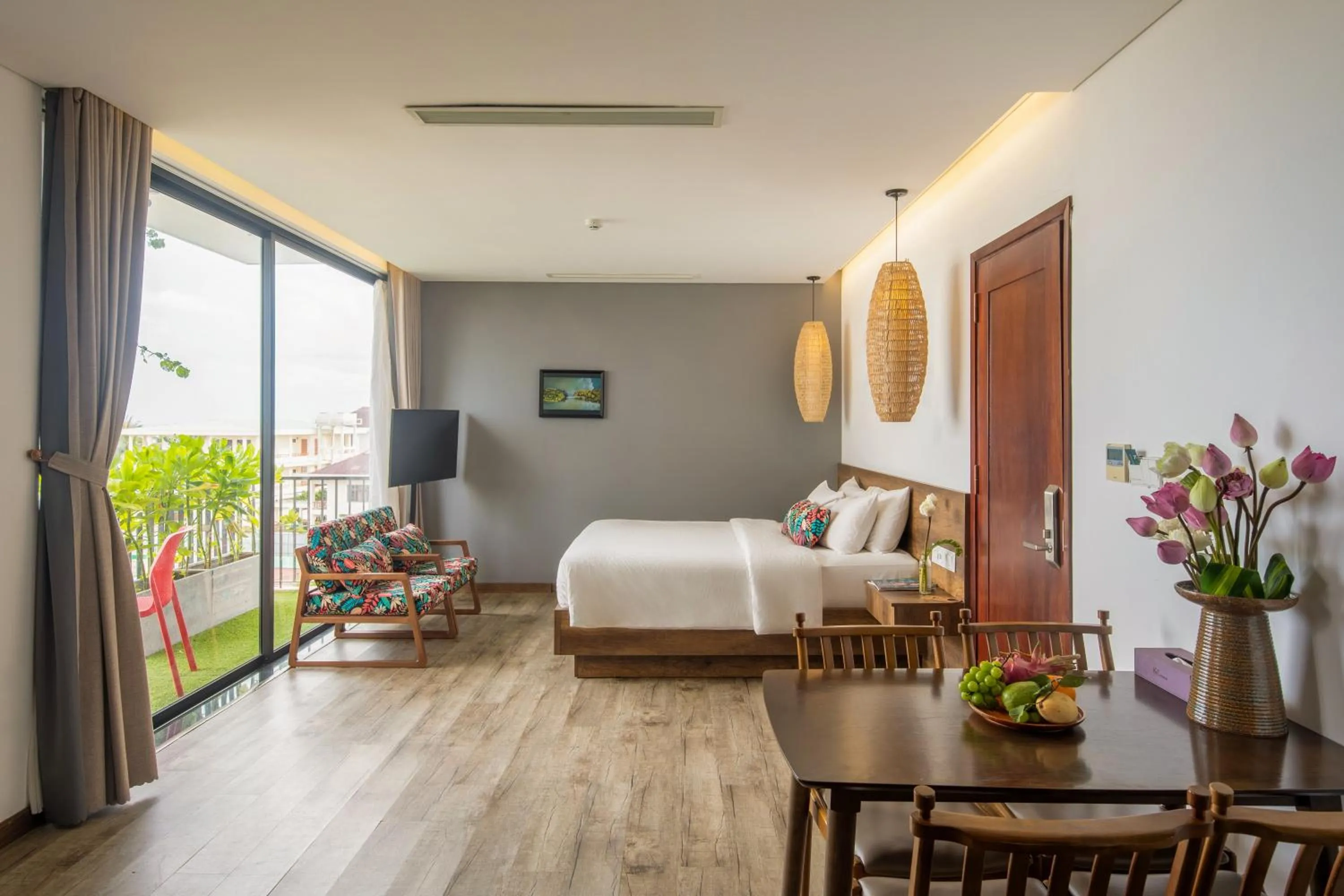 Bed in K House Apartment Danang Beach