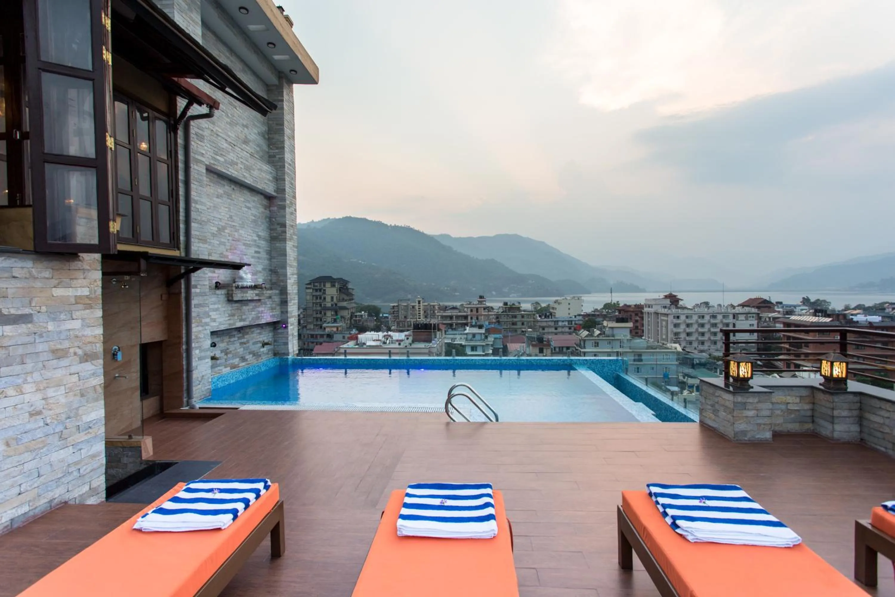 Pool view in Hotel Mala Pokhara