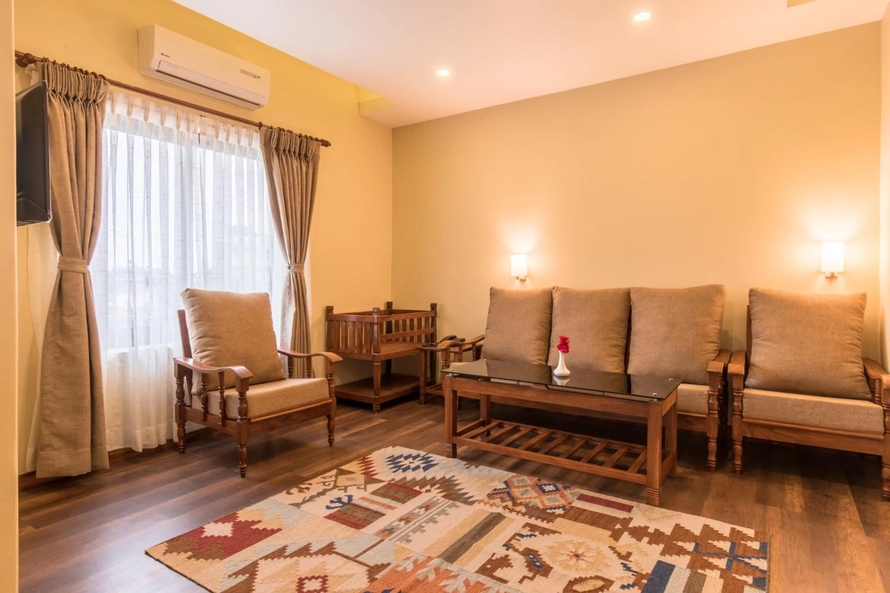 Living room in Hotel Mala Pokhara