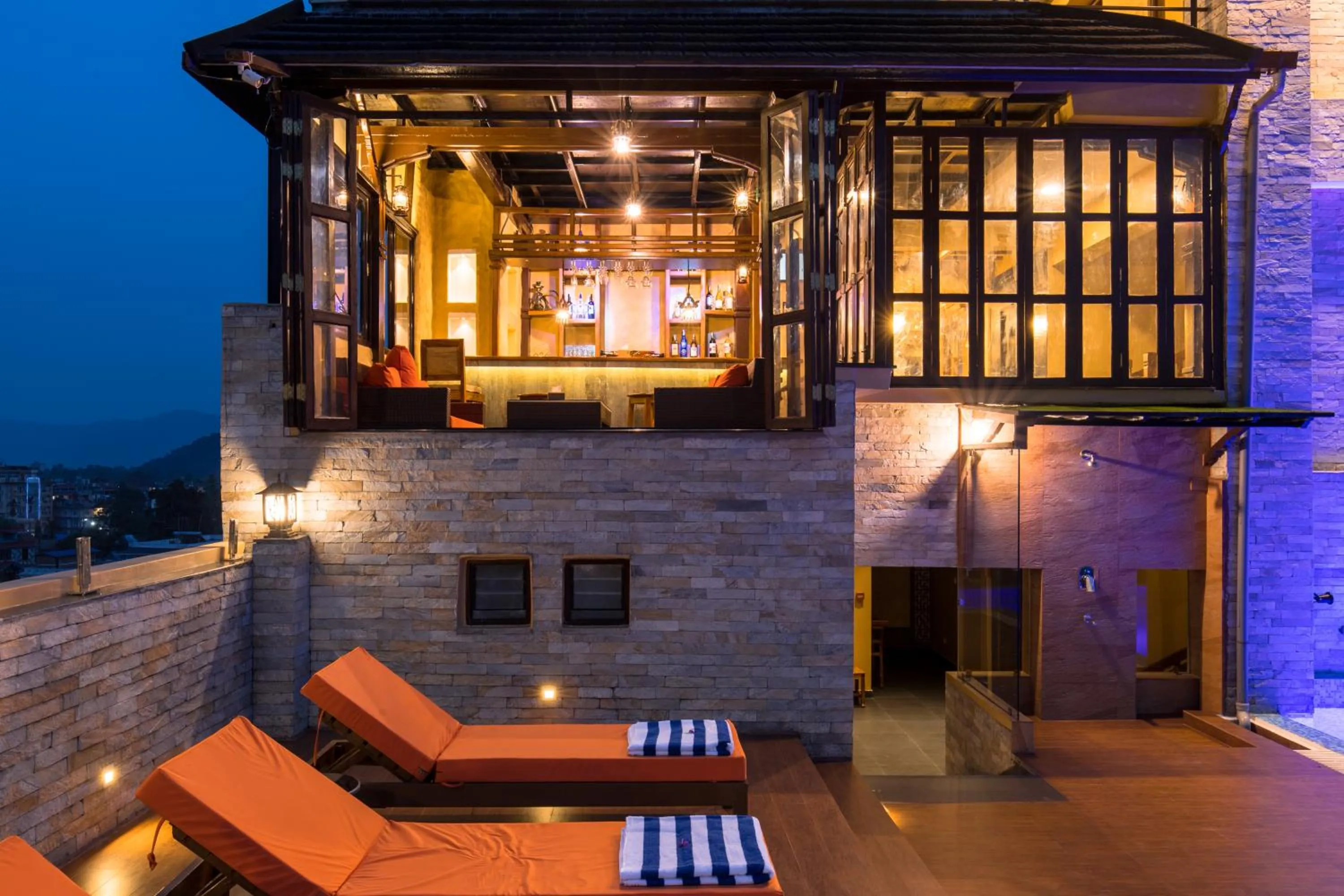 Swimming pool in Hotel Mala Pokhara