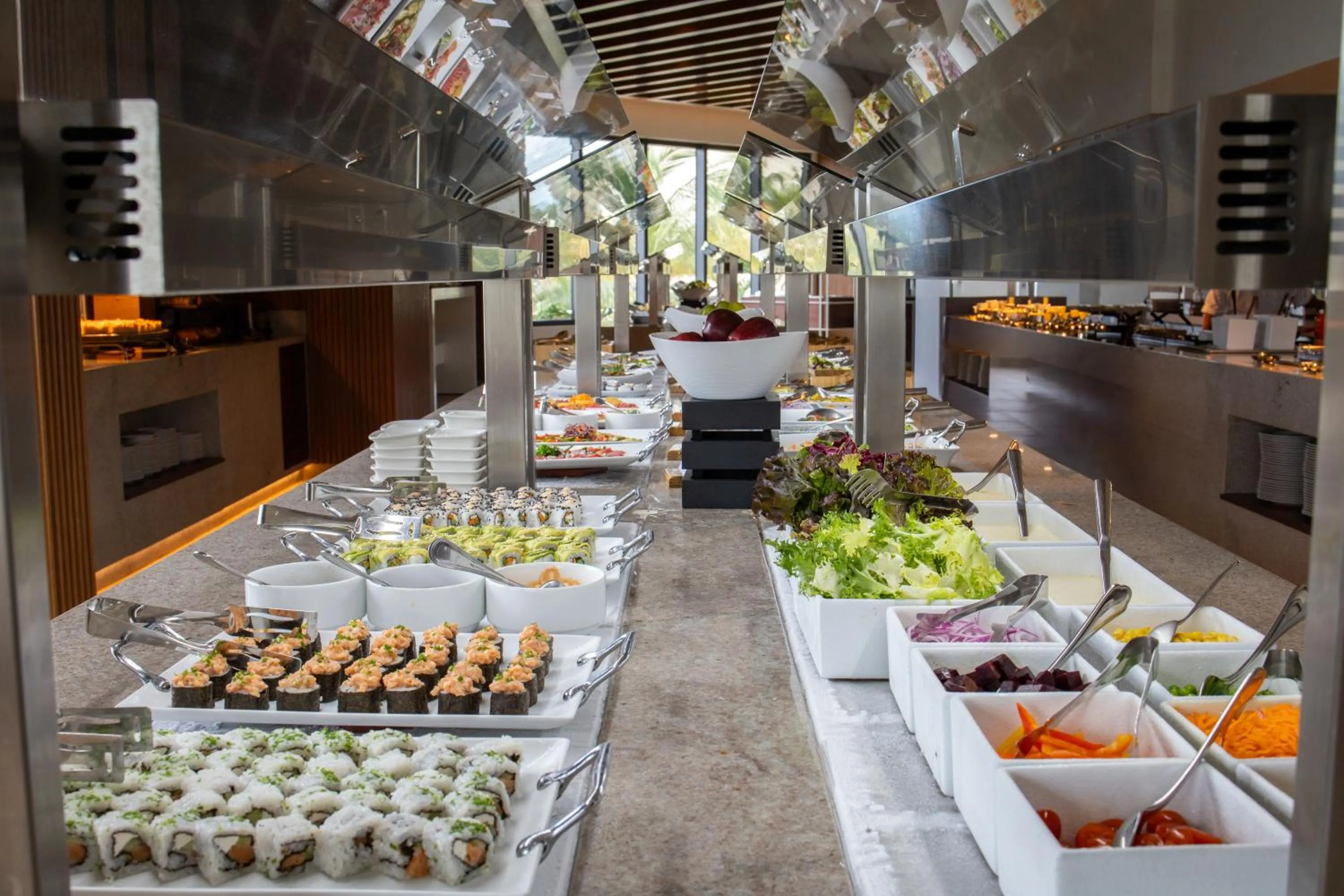 Buffet breakfast in Secrets Mirabel Cancún Resort & Spa - Grand Opening!