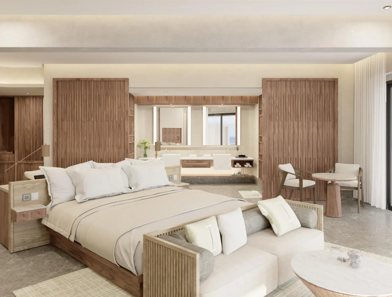 Bed in Secrets Mirabel Cancún Resort & Spa - Grand Opening!