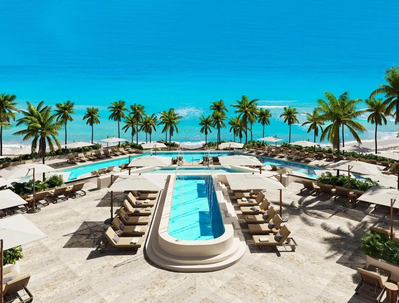 Beach in Secrets Mirabel Cancún Resort & Spa - Grand Opening!