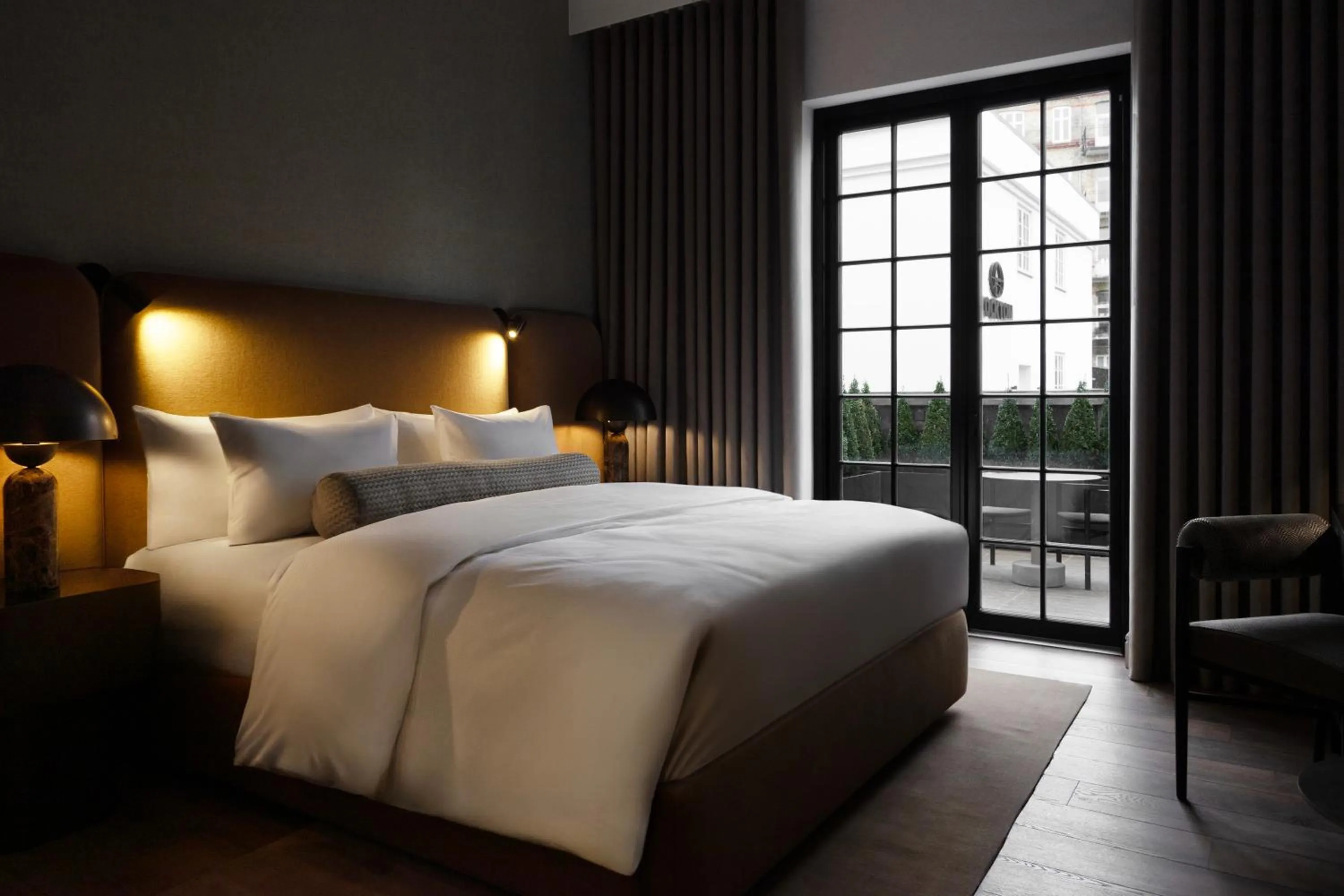 View (from property/room), Bed in Park Lane Copenhagen