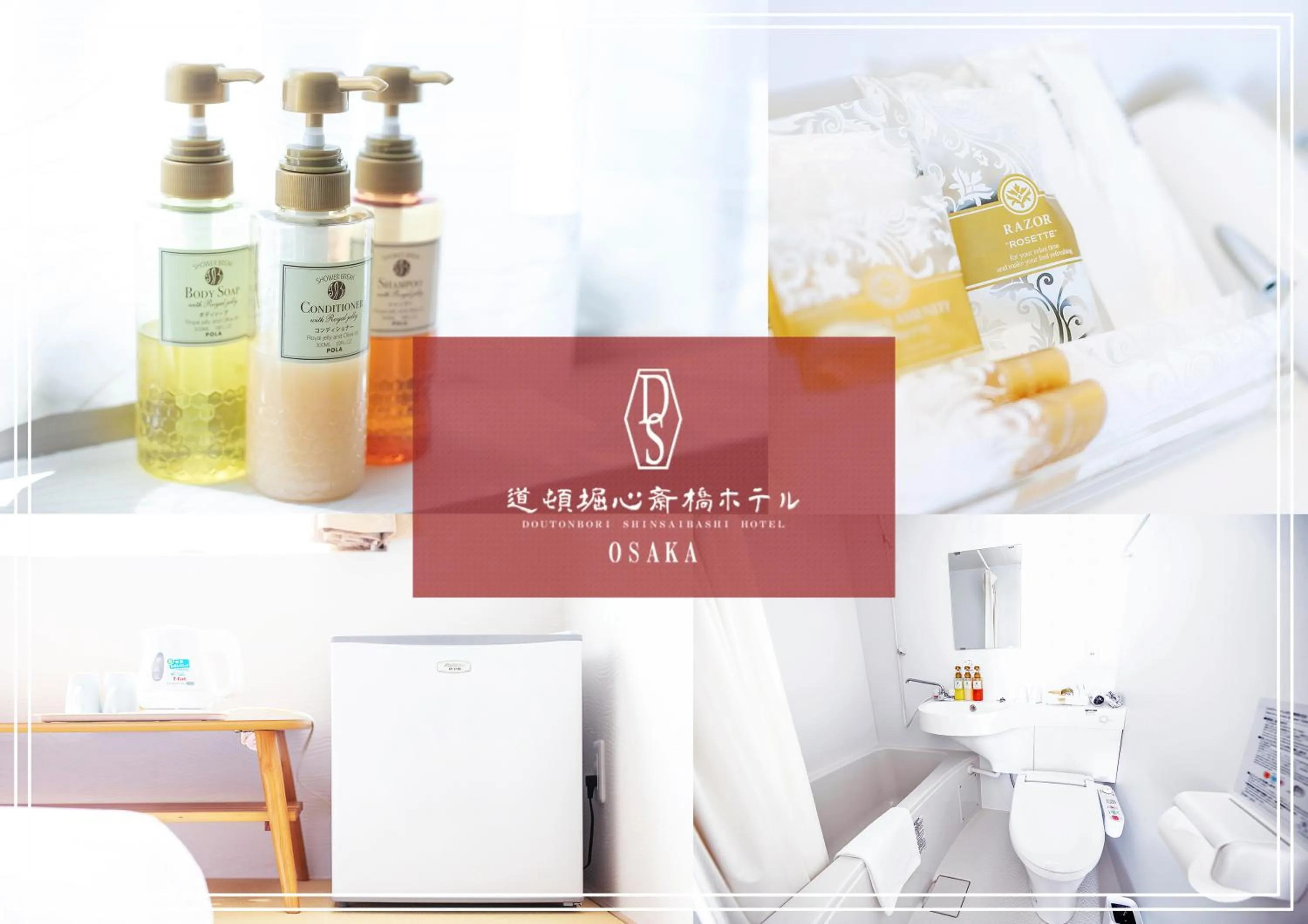 Shower in Dotonbori Shinsaibashi Hotel