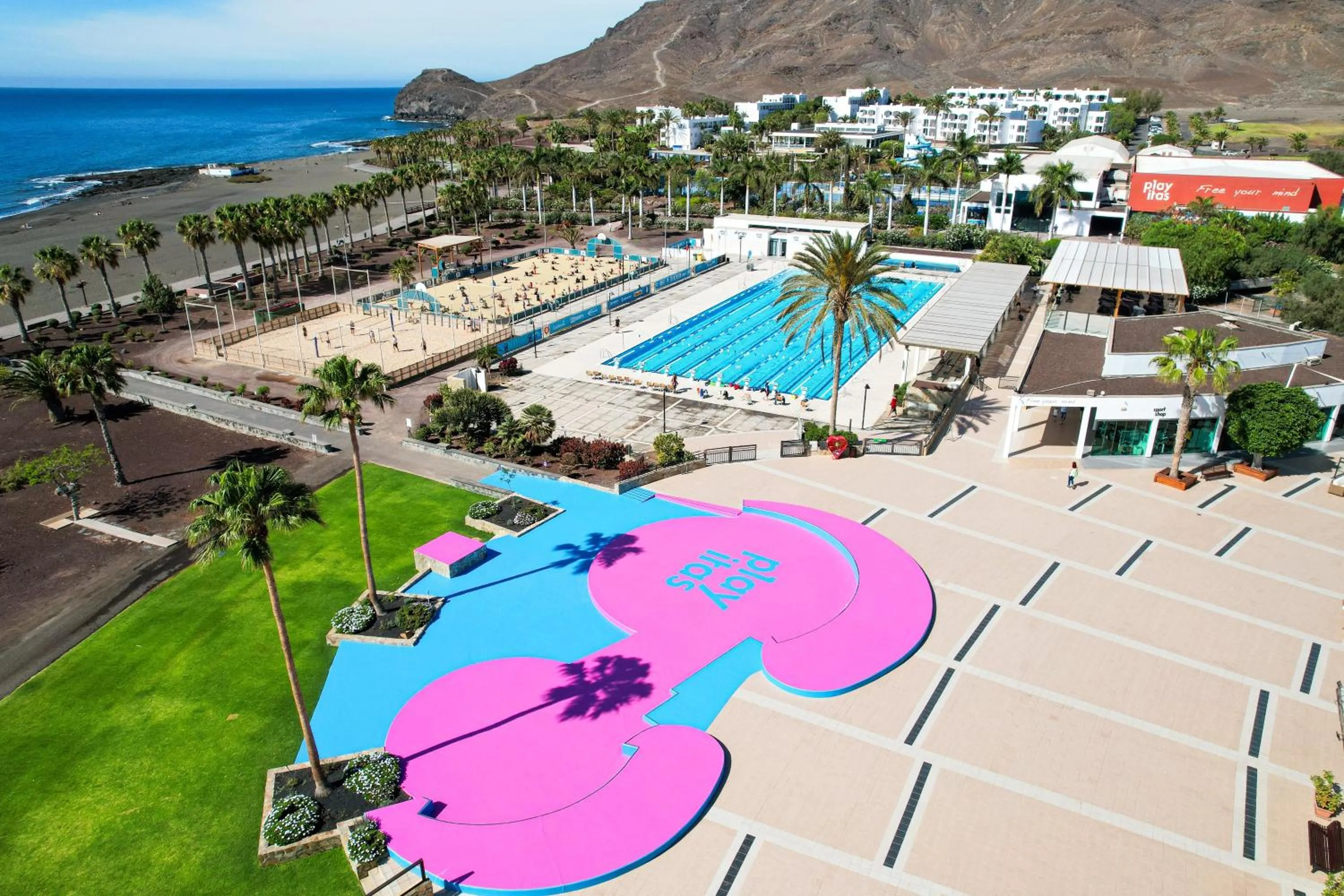 Swimming pool in Playitas Aparthotel - Sports Resort