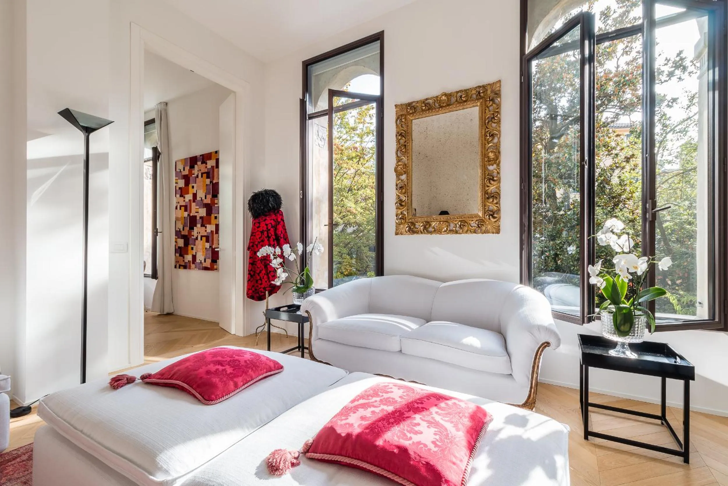 Living room, Bed in Collalto24