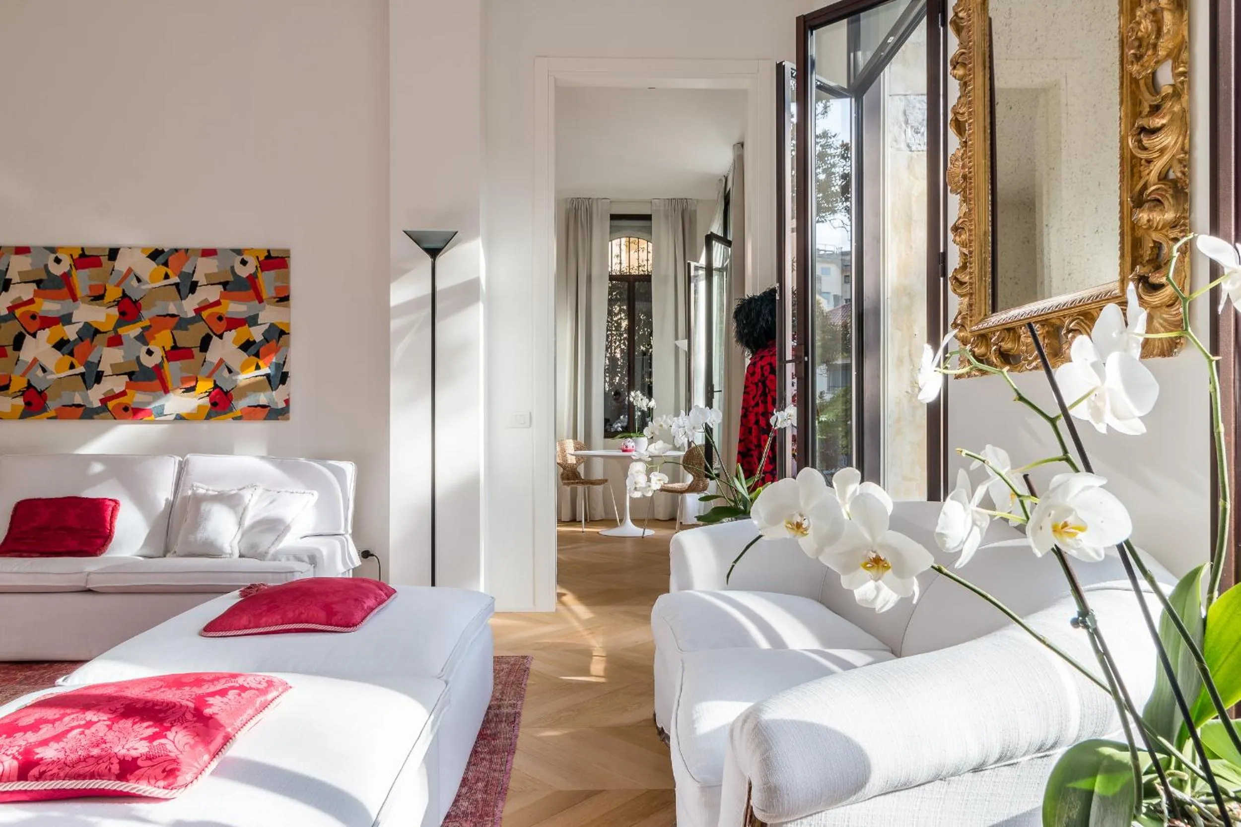 Living room, Bed in Collalto24