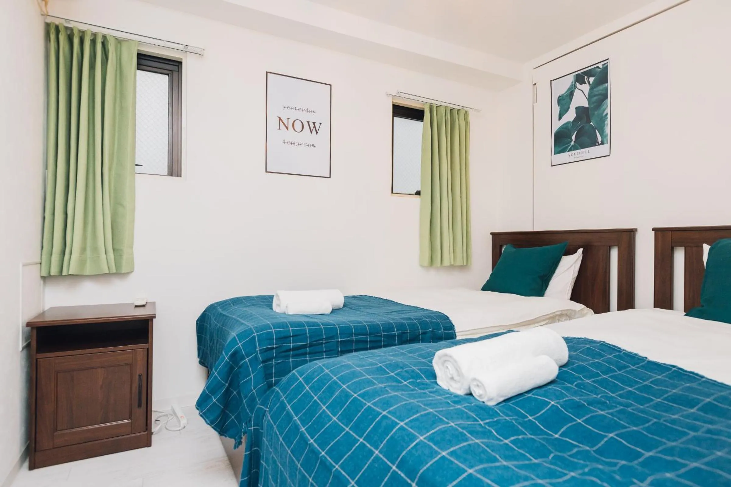 Bed in Higobashi AFP Apartment