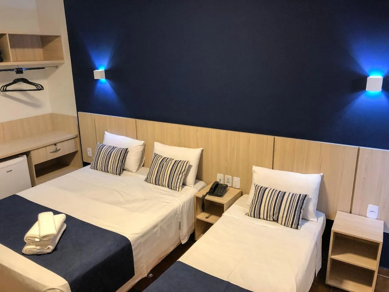 Bed in Rio das Pedras Thermas Hotel