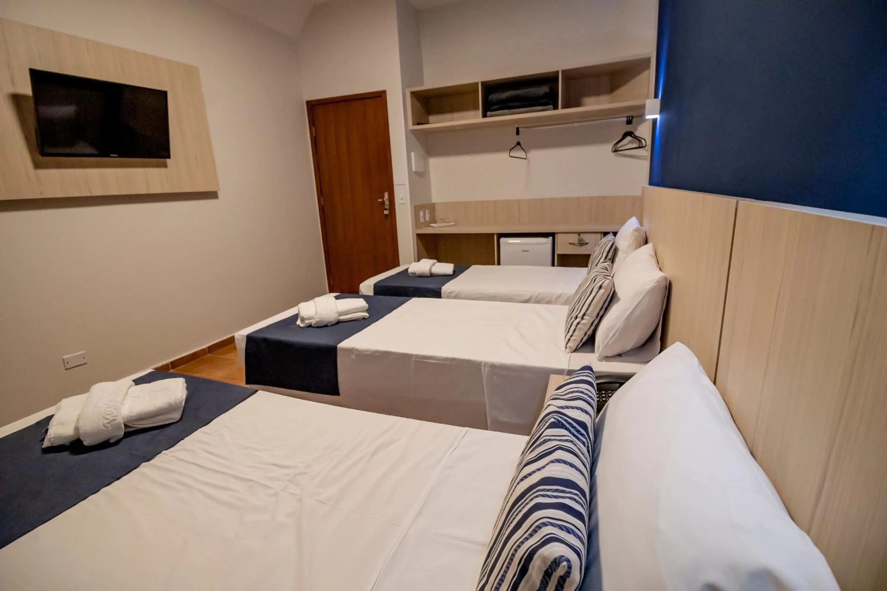 Bed in Rio das Pedras Thermas Hotel