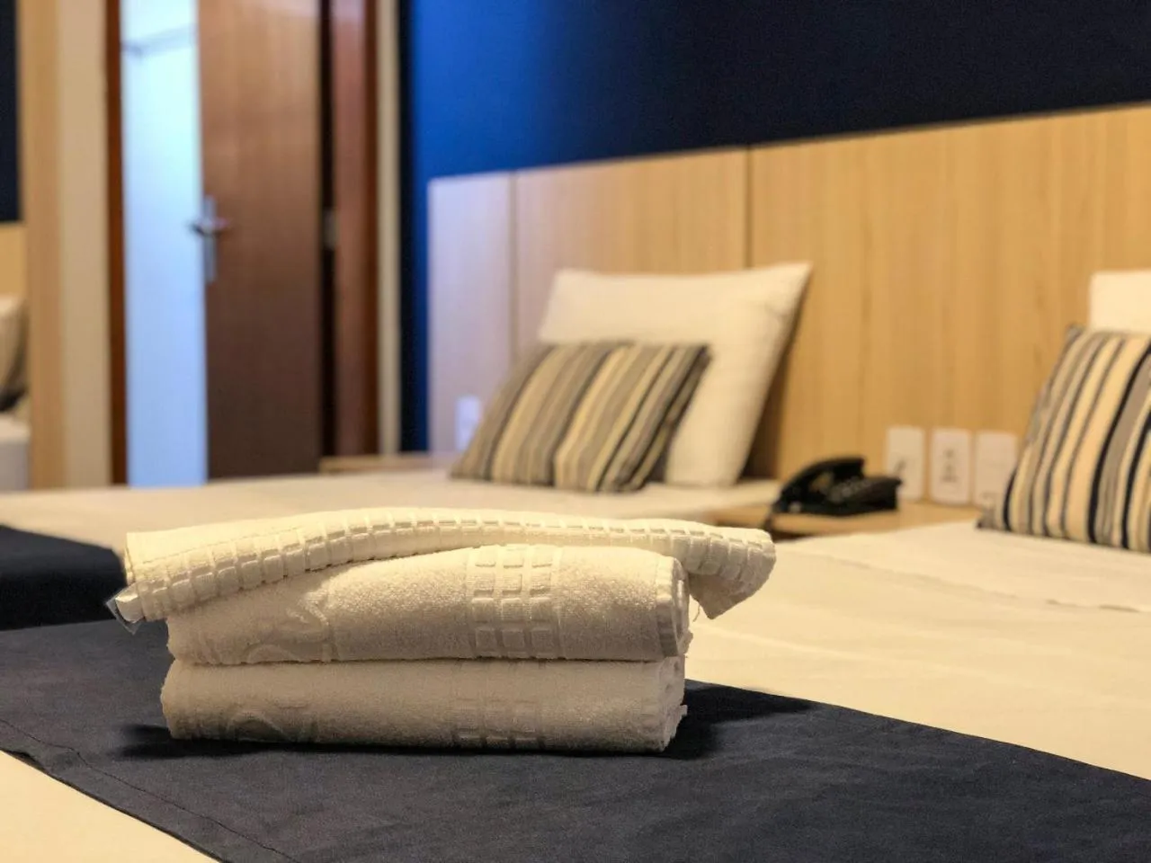 Bed in Rio das Pedras Thermas Hotel