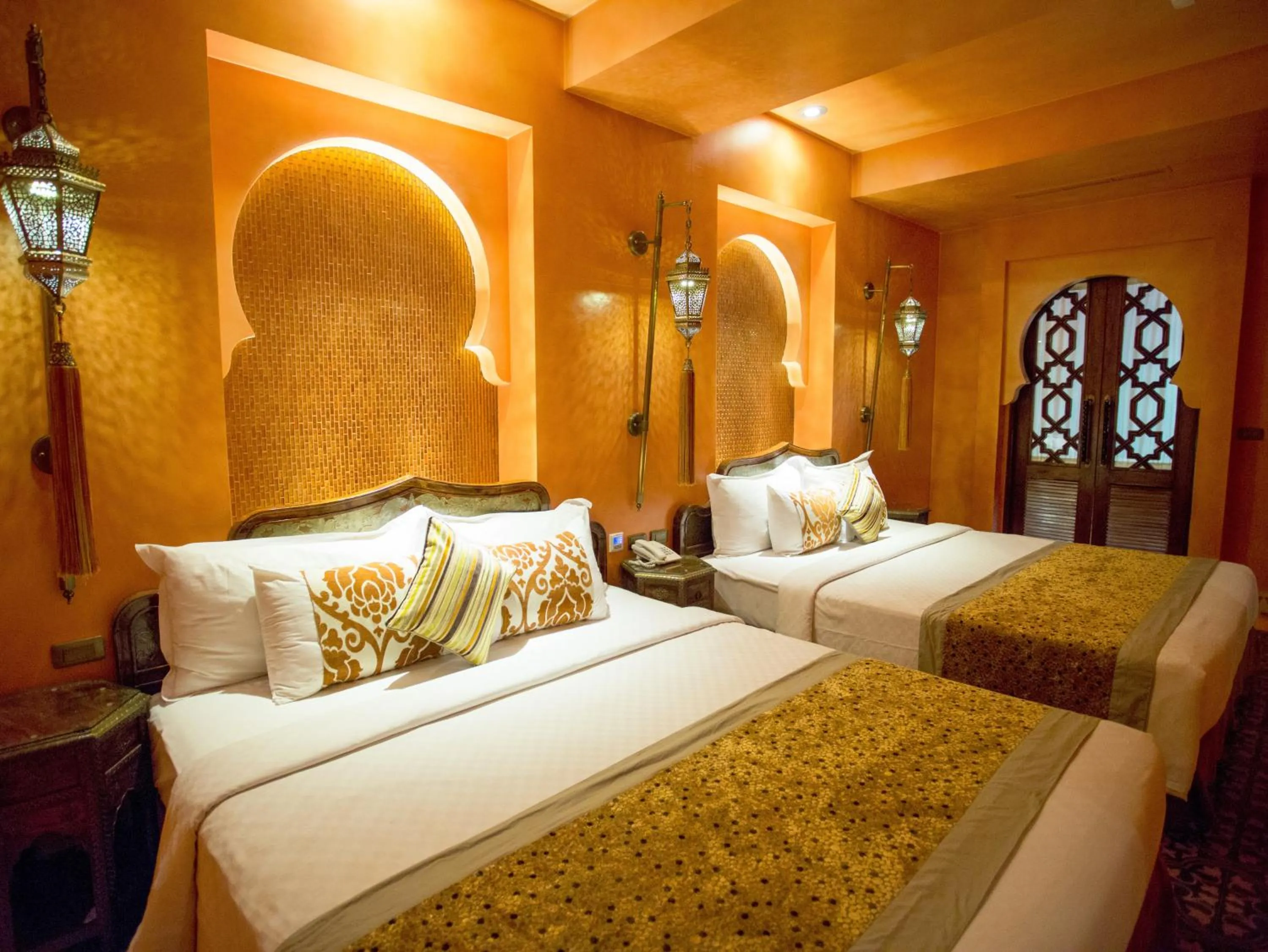 Decorative detail, Bed in Kenting Amanda Hotel