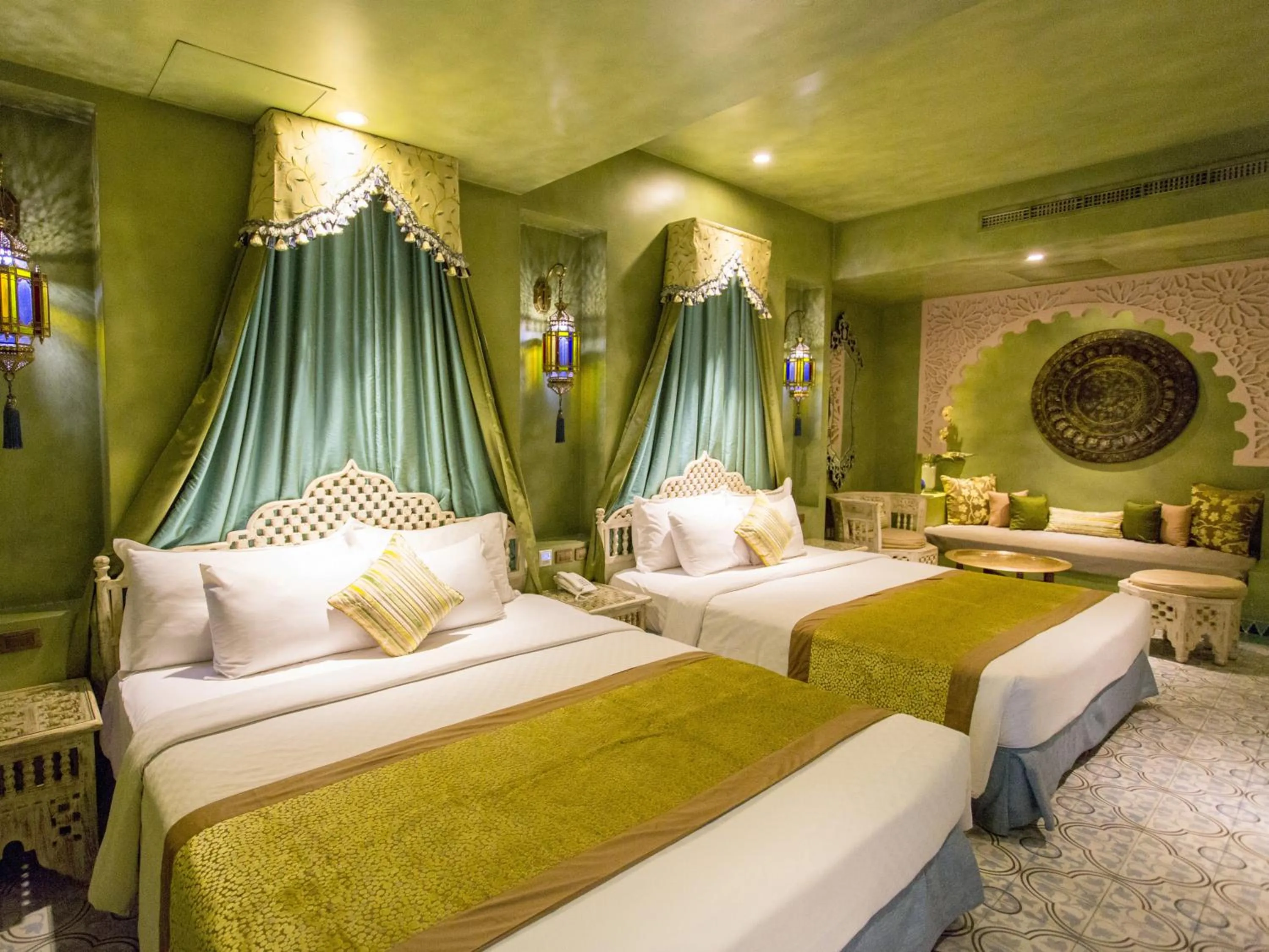 Decorative detail, Bed in Kenting Amanda Hotel