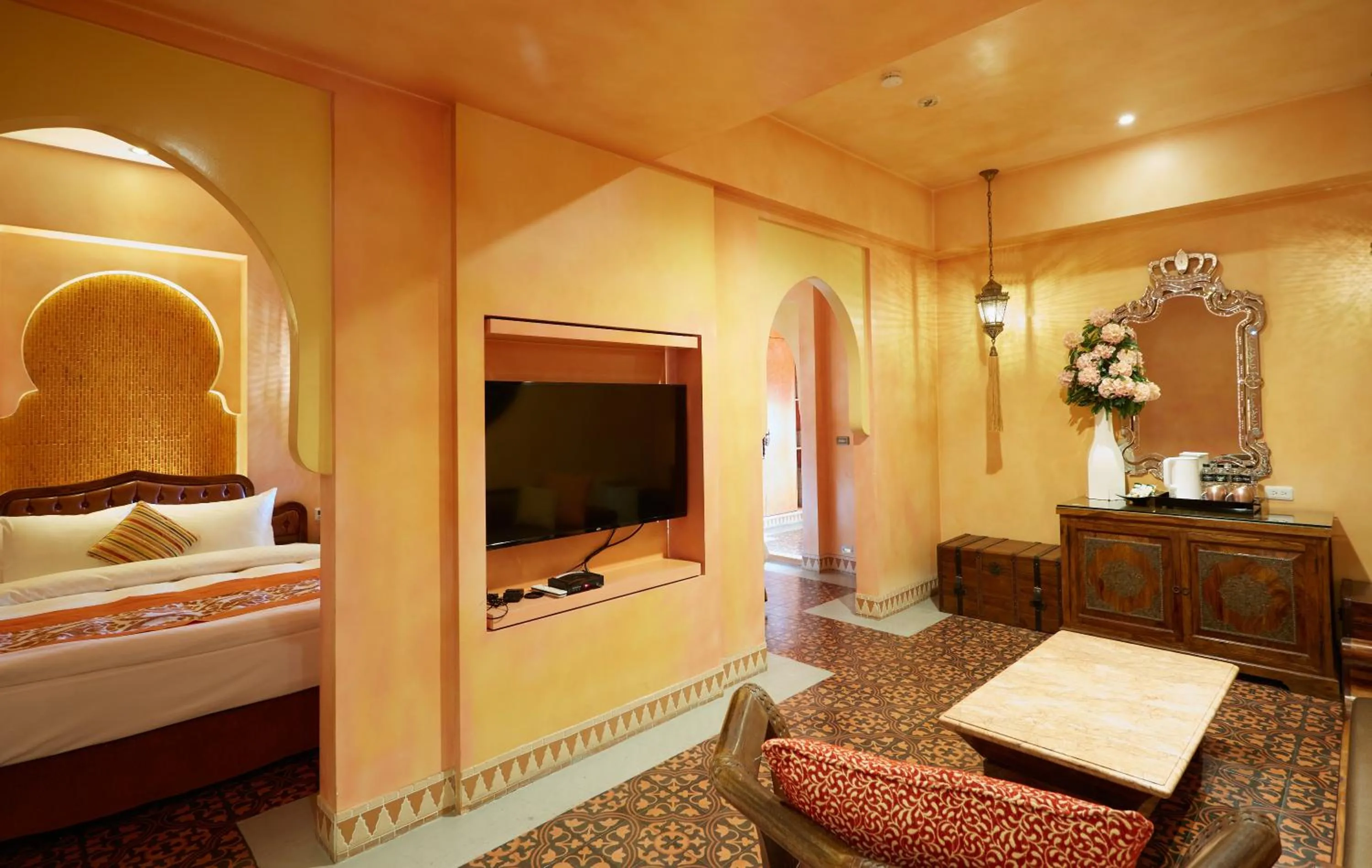 Bed in Kenting Amanda Hotel