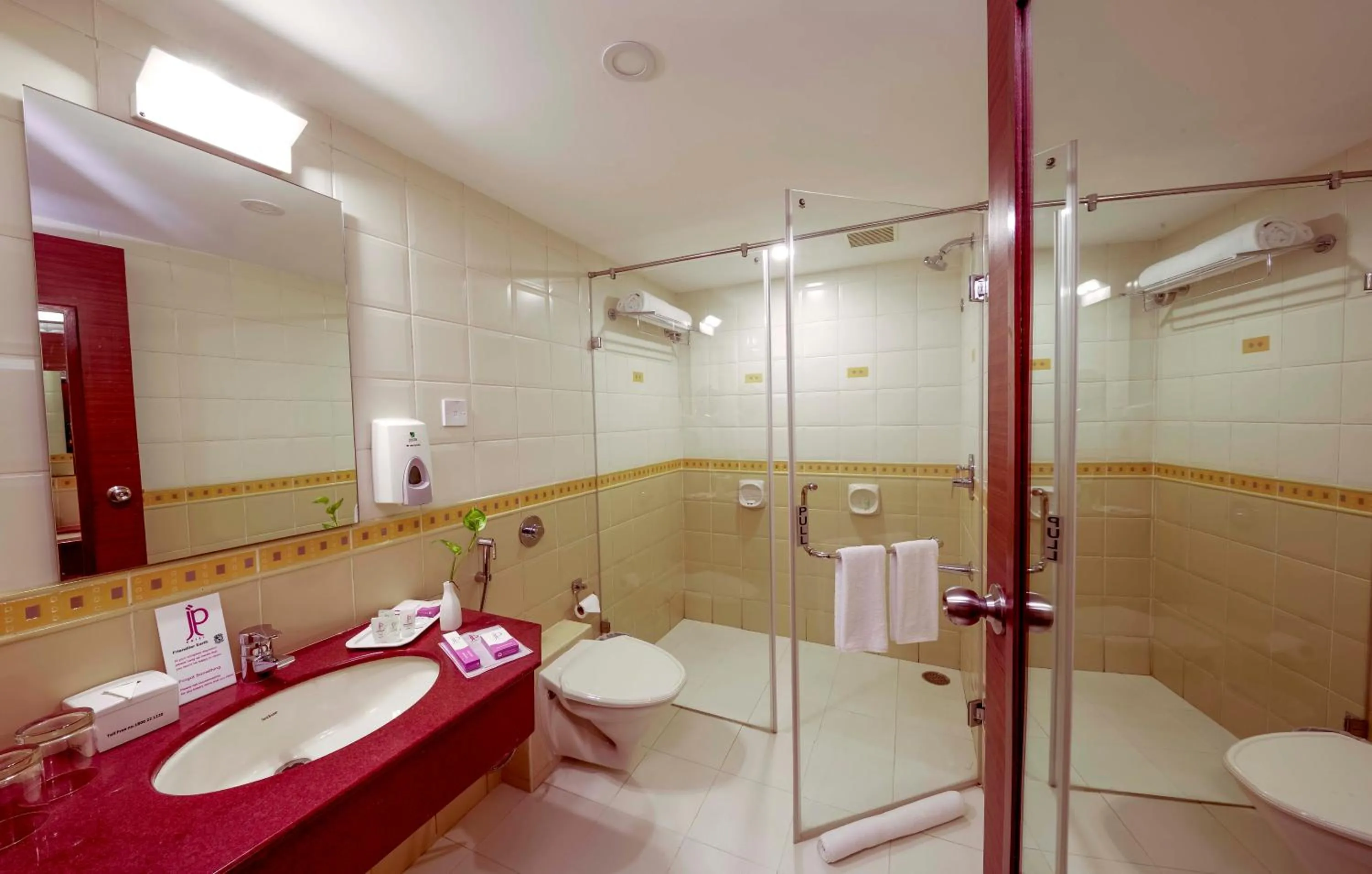 Bathroom in JP Chennai Hotel