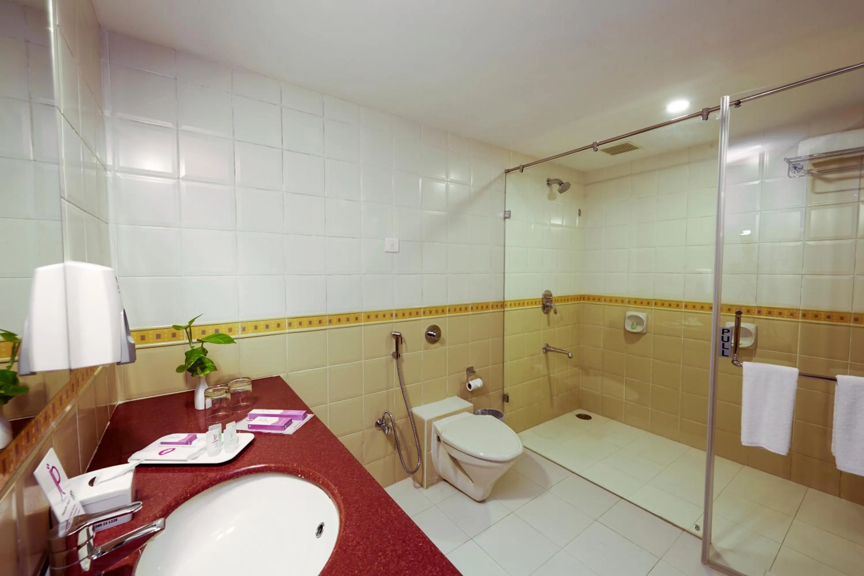 Bathroom in JP Chennai Hotel