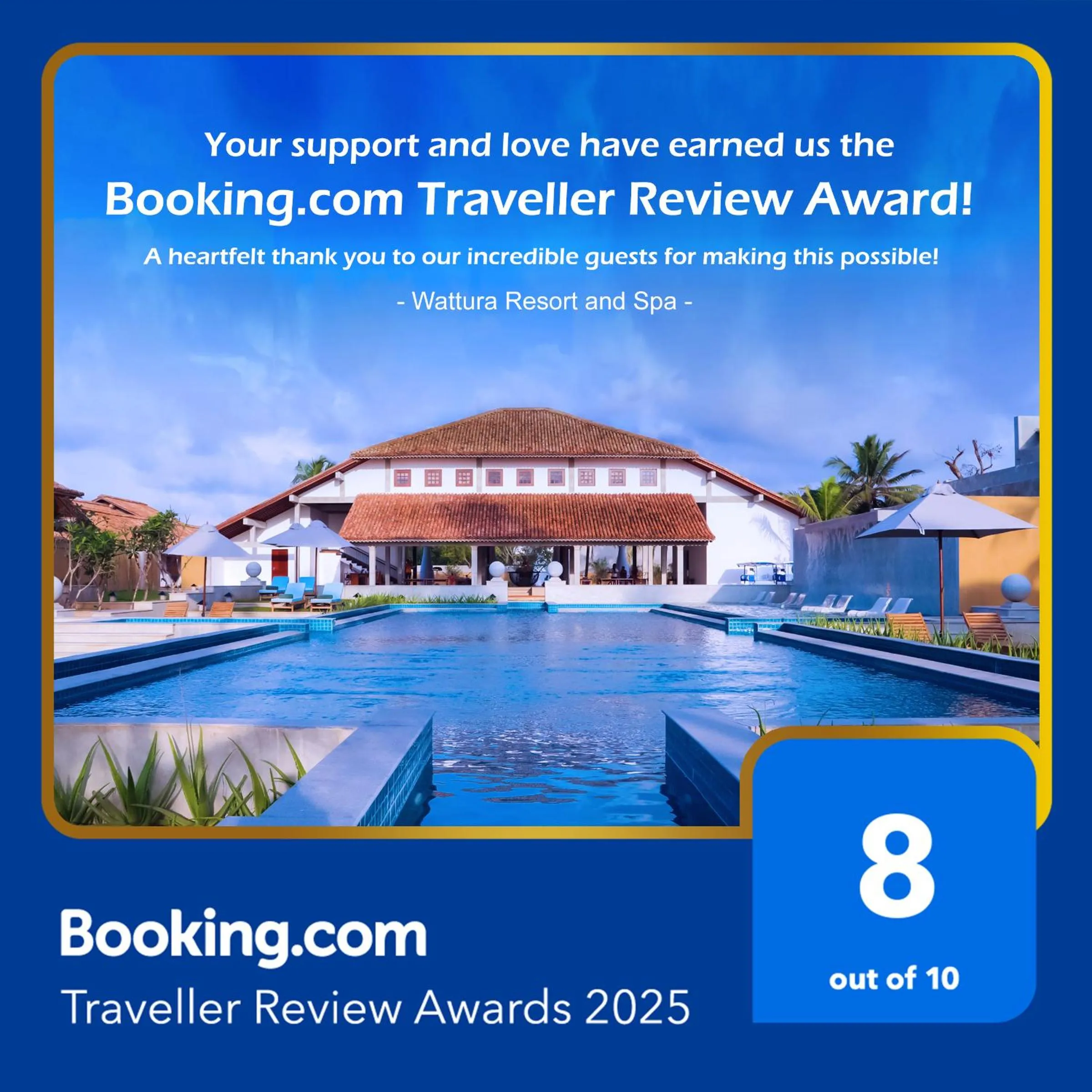 Certificate/Award in Wattura Resort & Spa