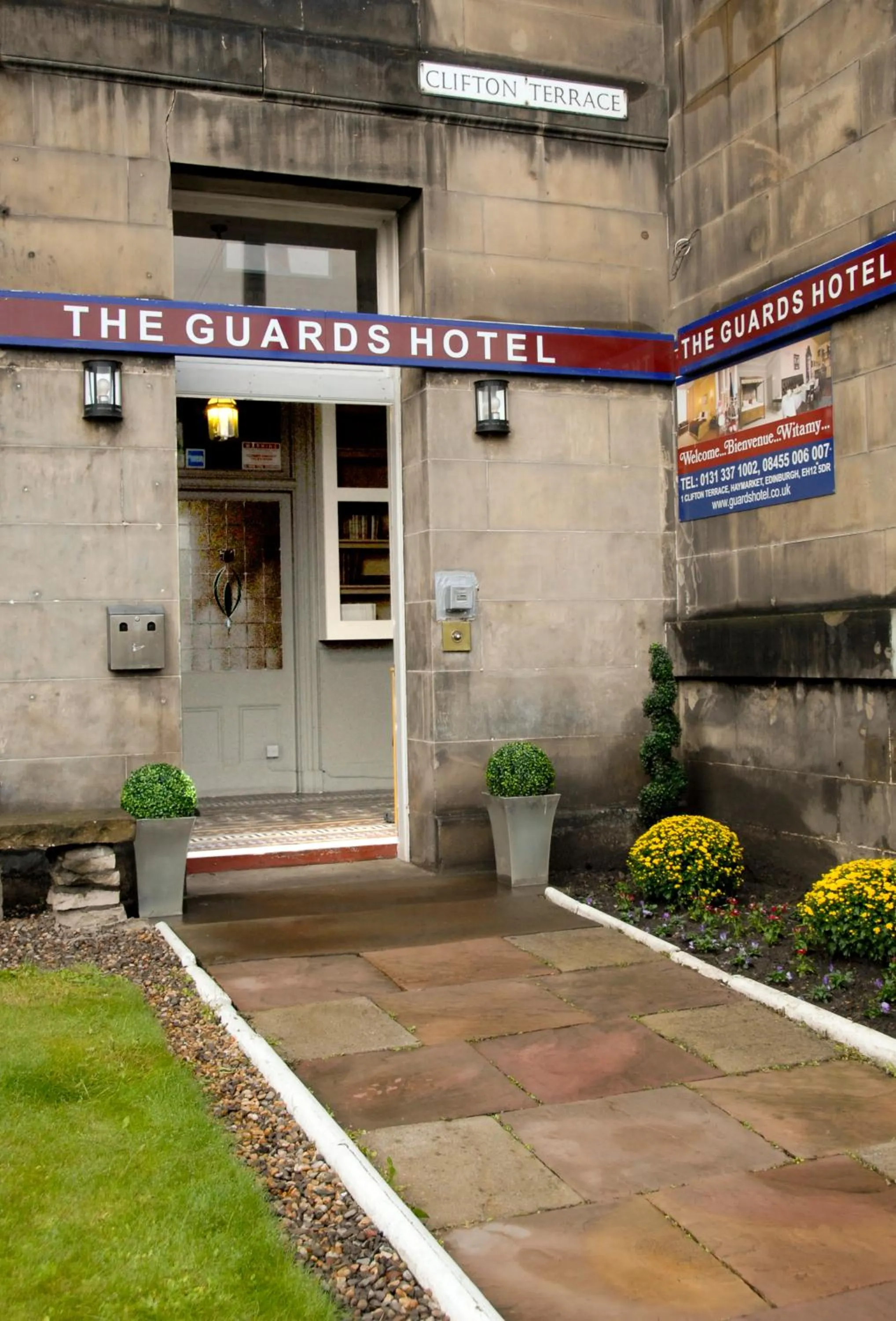 Facade/entrance in The Guards Hotel