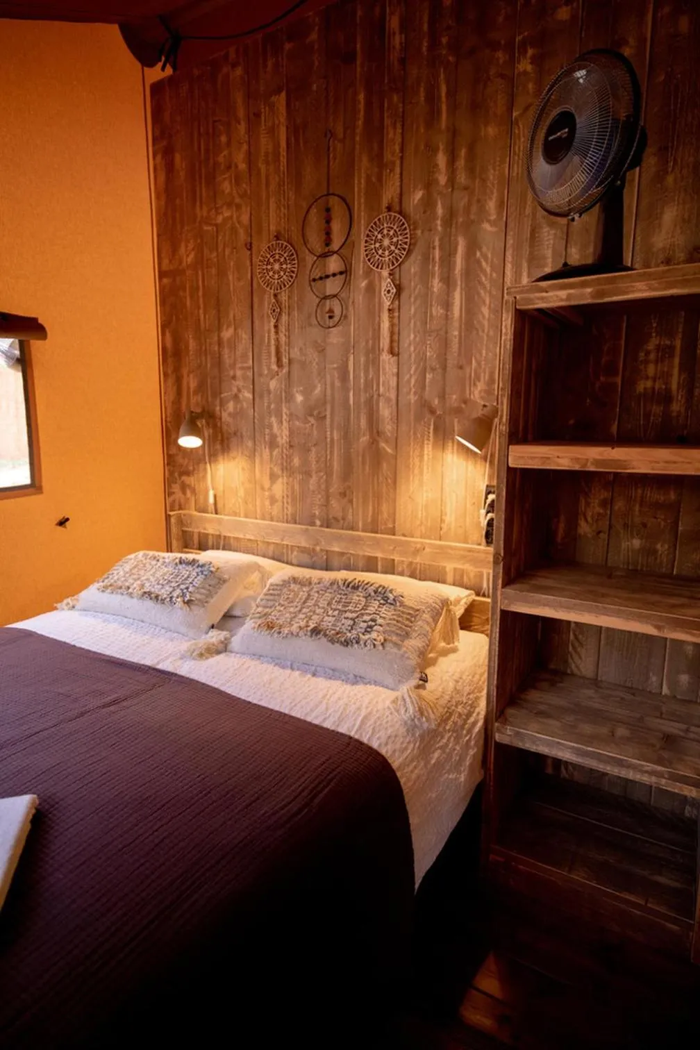 Bed in Glamping Can Bora Lodges