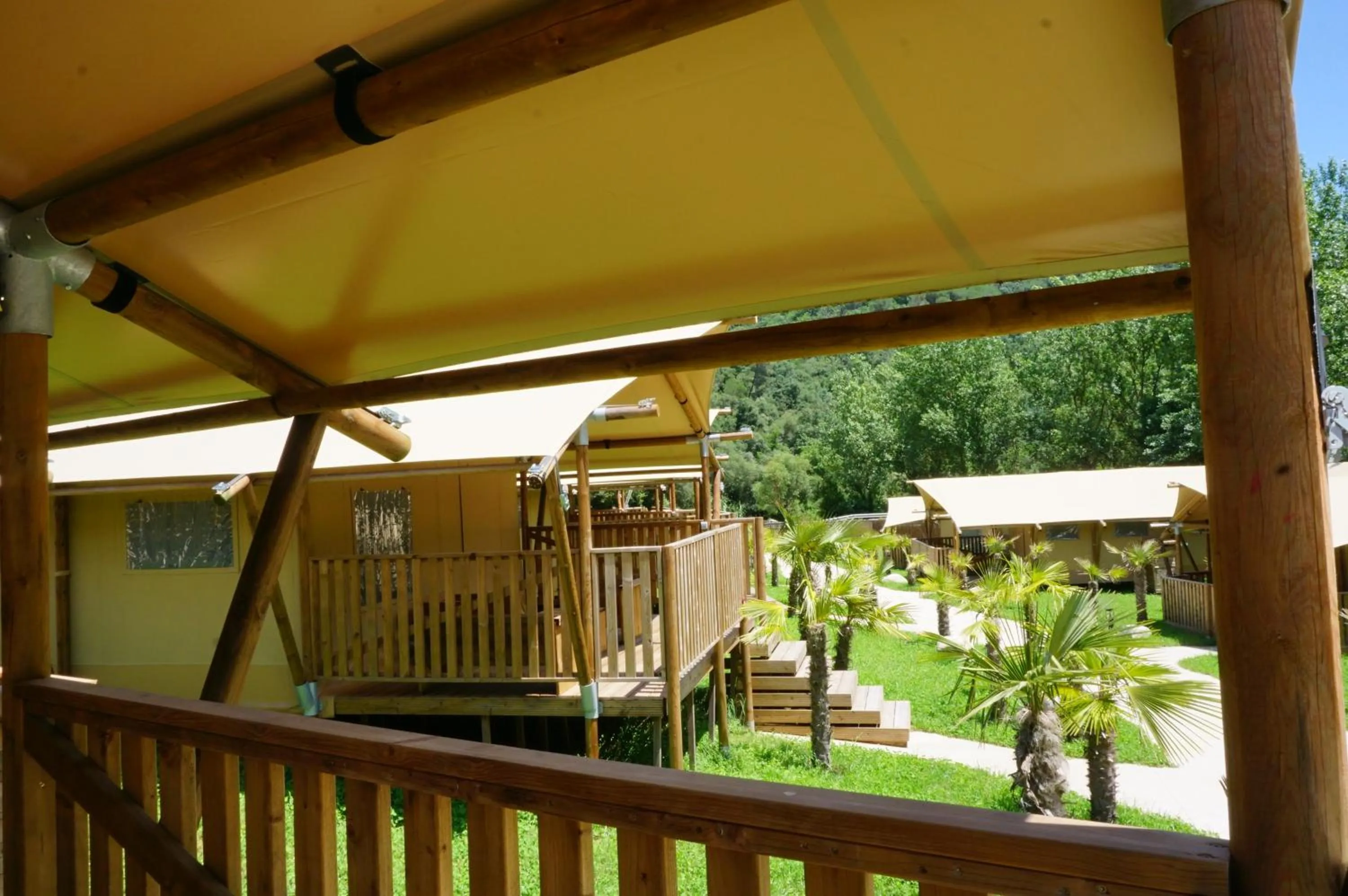 Garden view in Glamping Can Bora Lodges