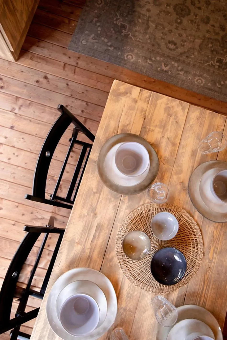 Dining area in Glamping Can Bora Lodges
