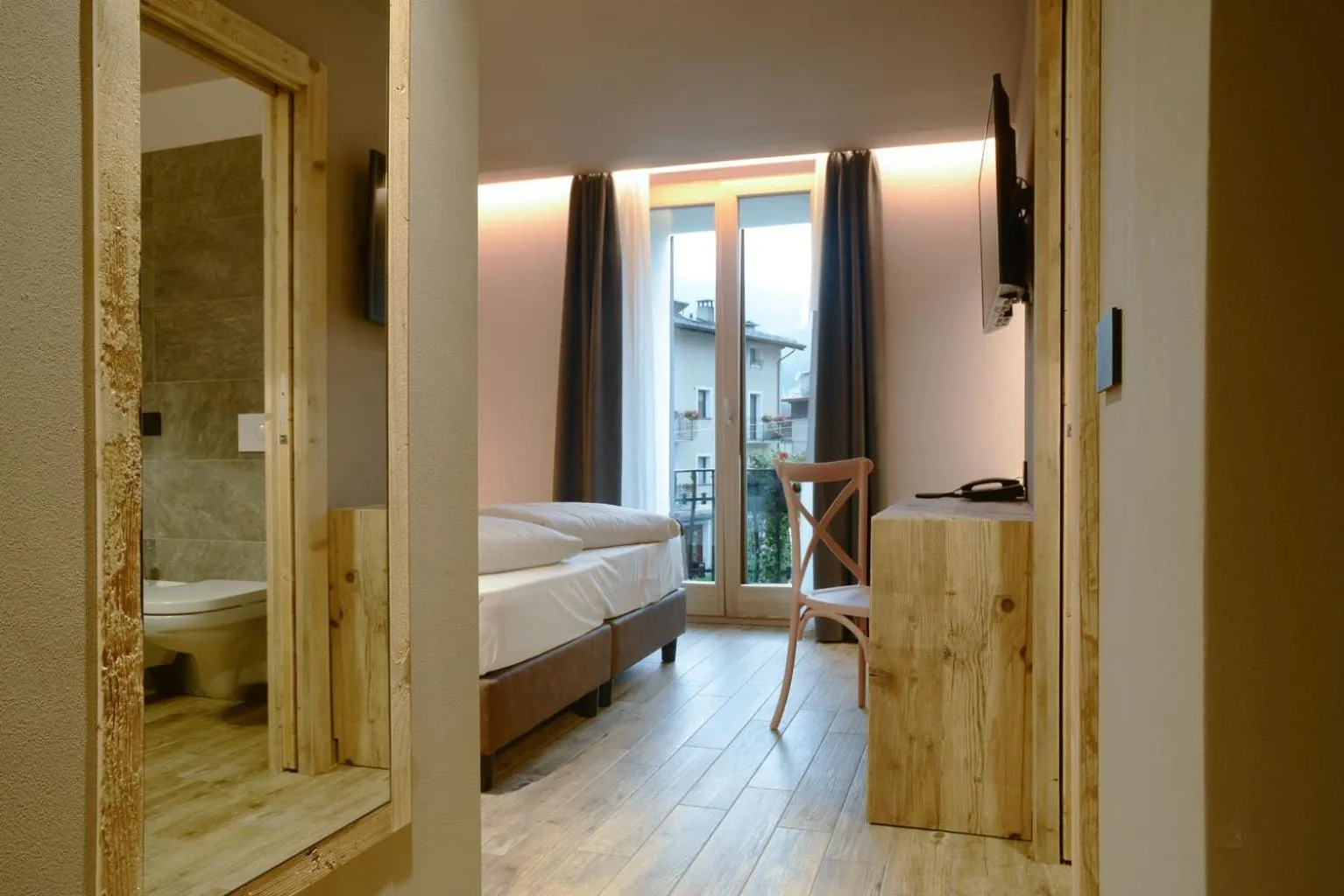 Bed in Hotel san Vitale