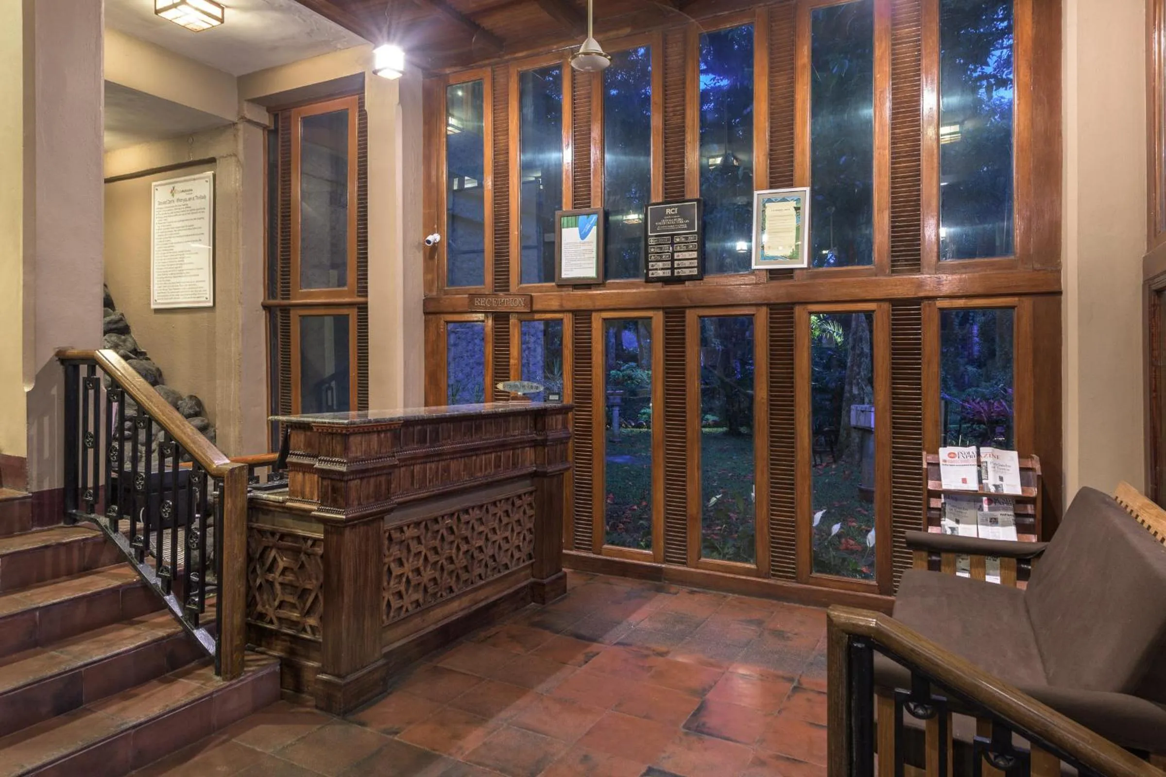 Lobby or reception in Club Mahindra Thekkady